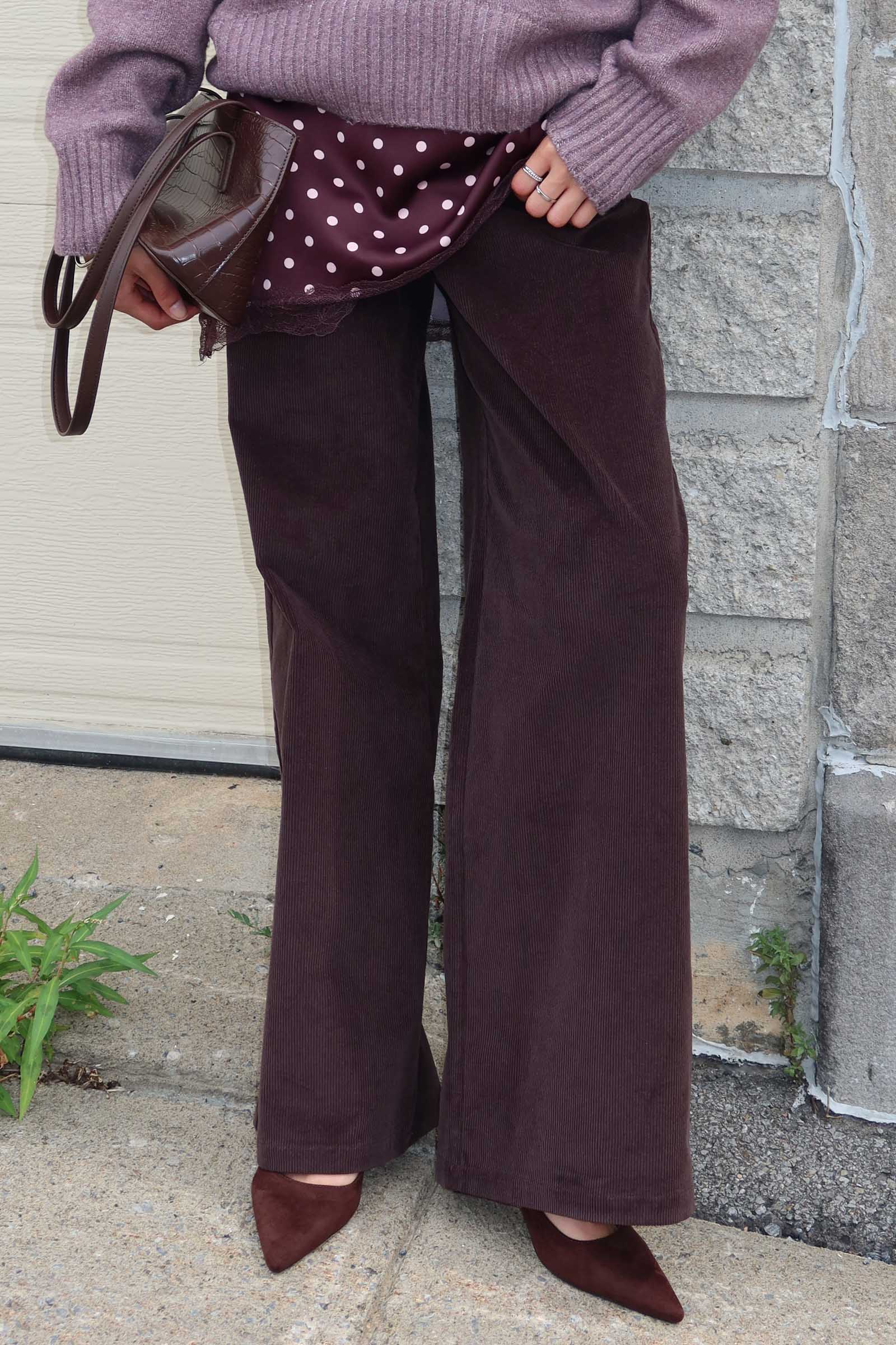 The Legacy Fit Wide Leg Corduroy Pants