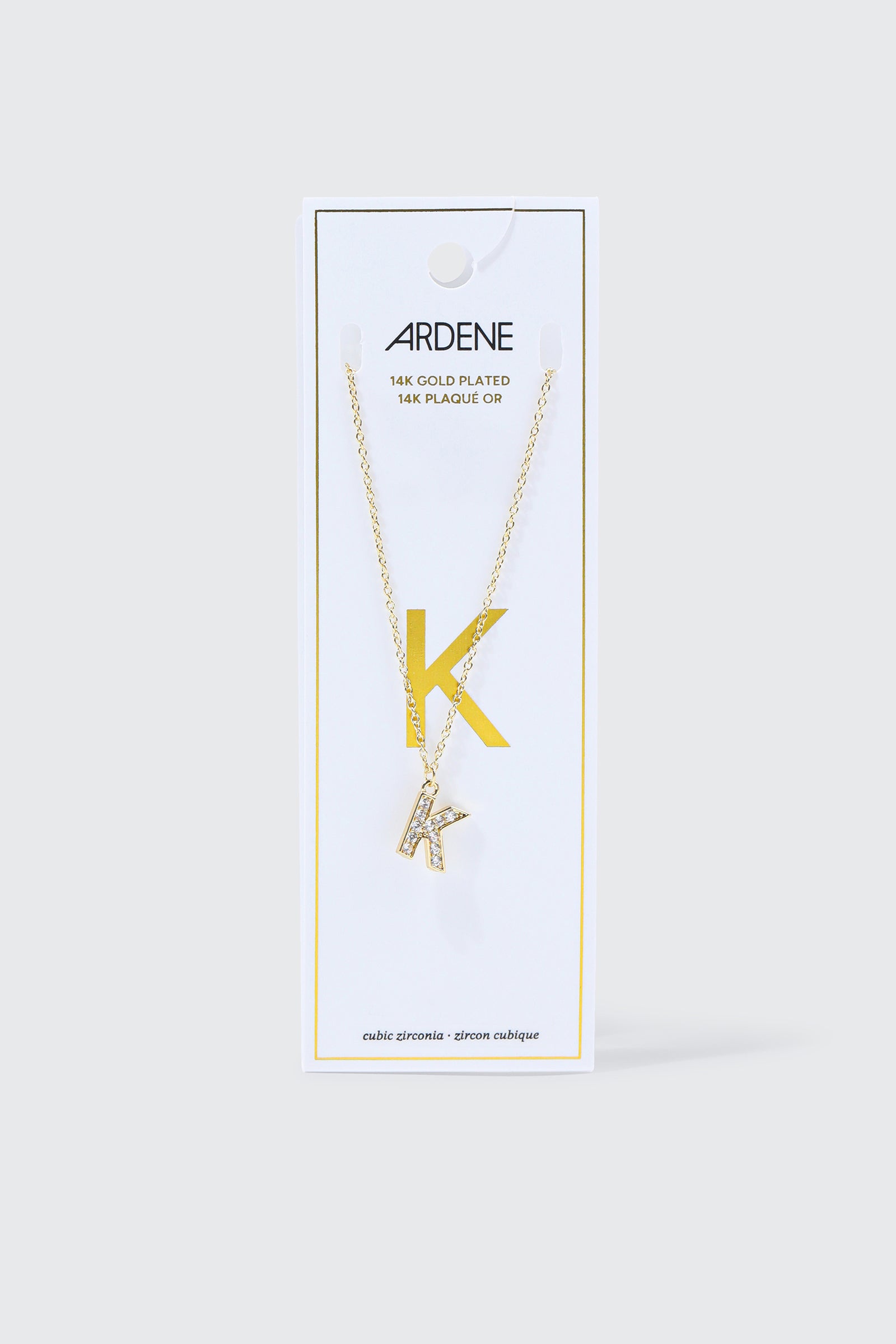 14K Gold Plated Initial K Necklace