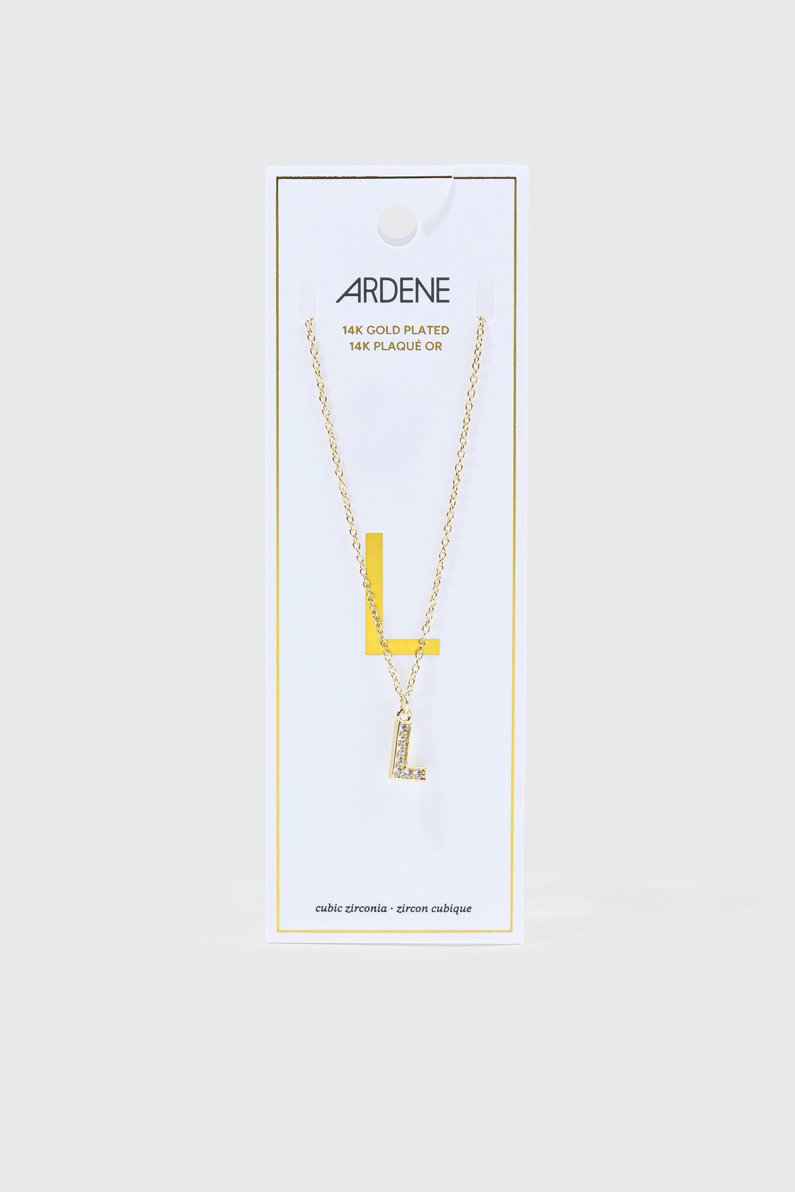 14K Gold Plated Initial L Necklace