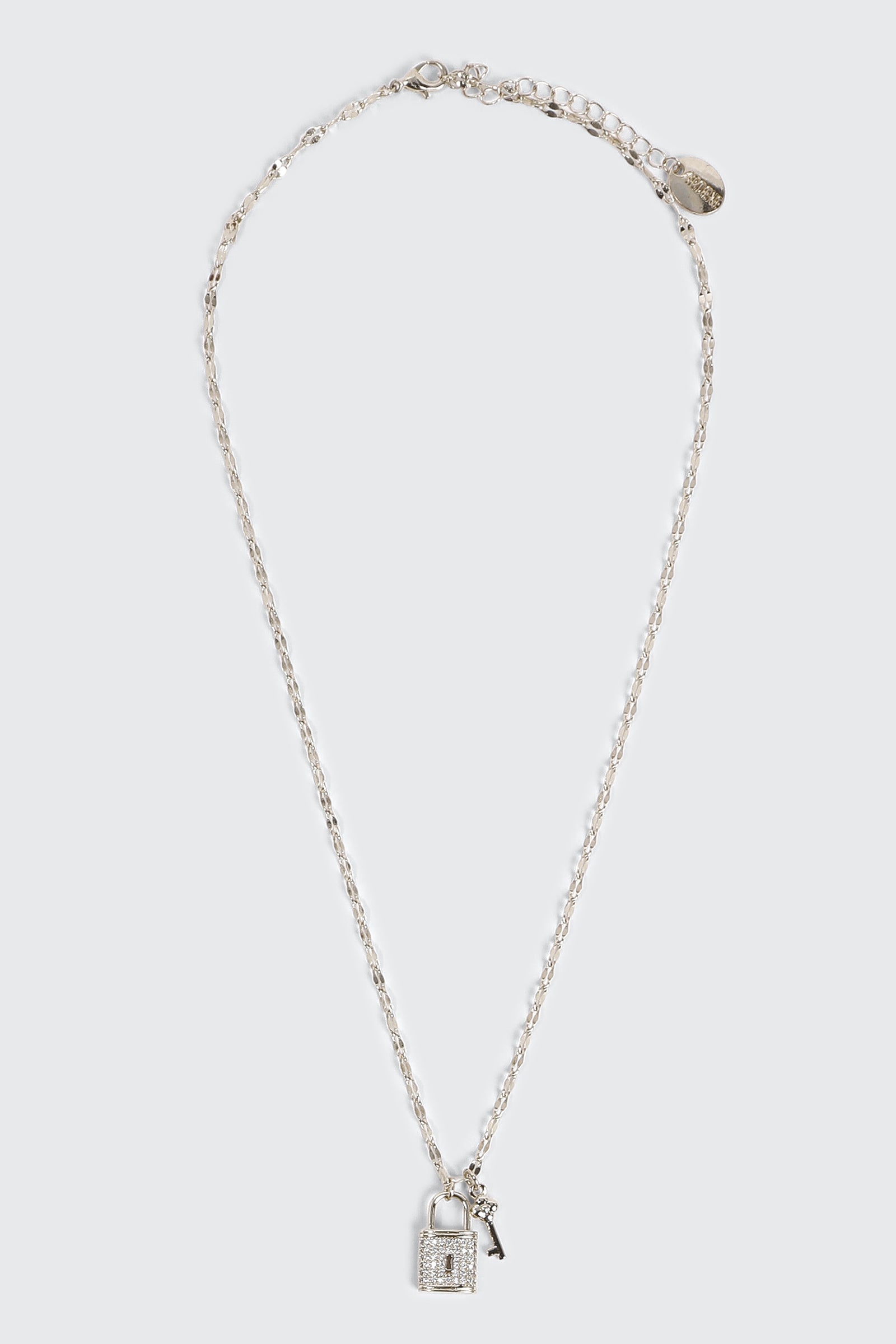 Heart Padlock & Key Necklace