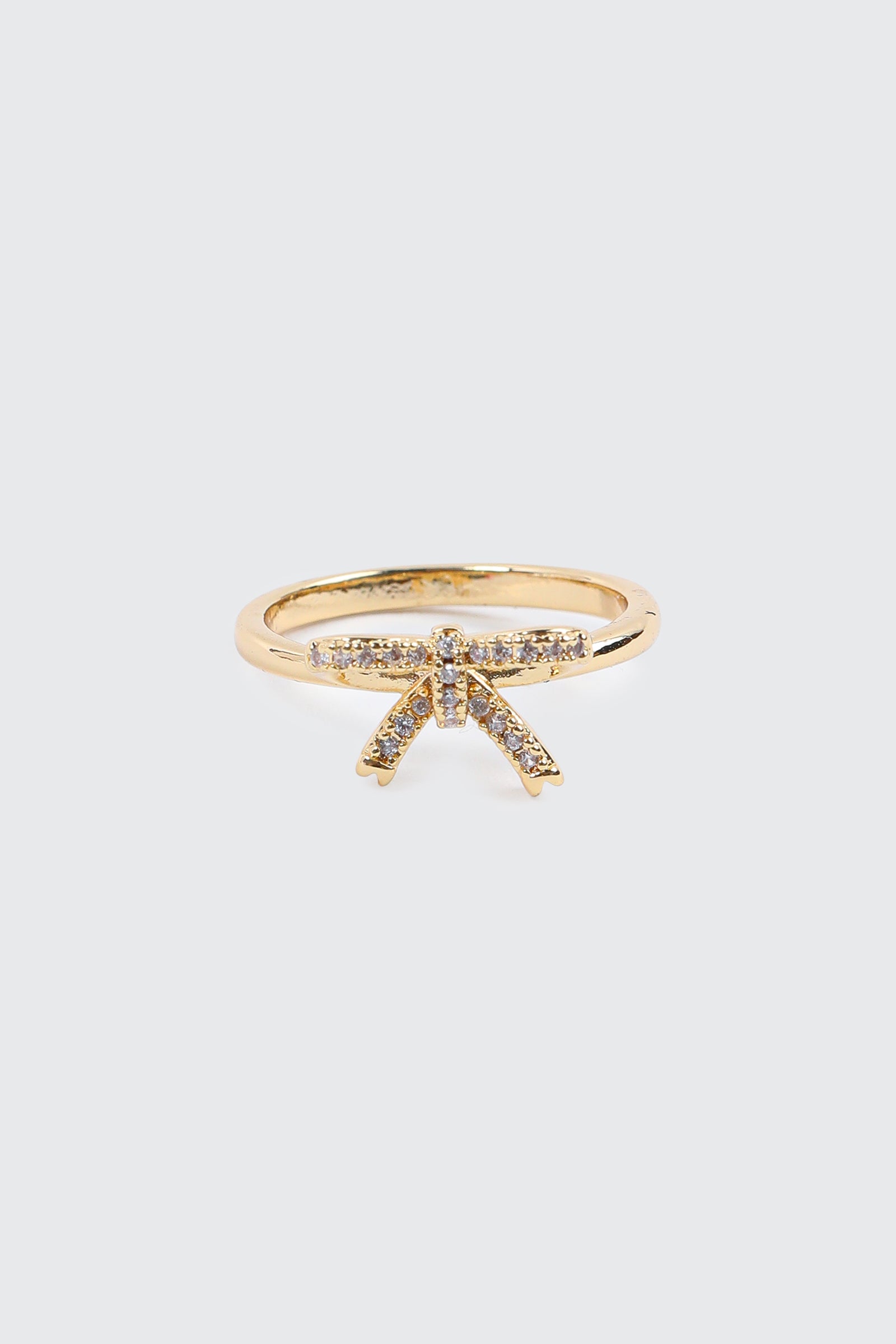 14K Gold Plated Bow Ring