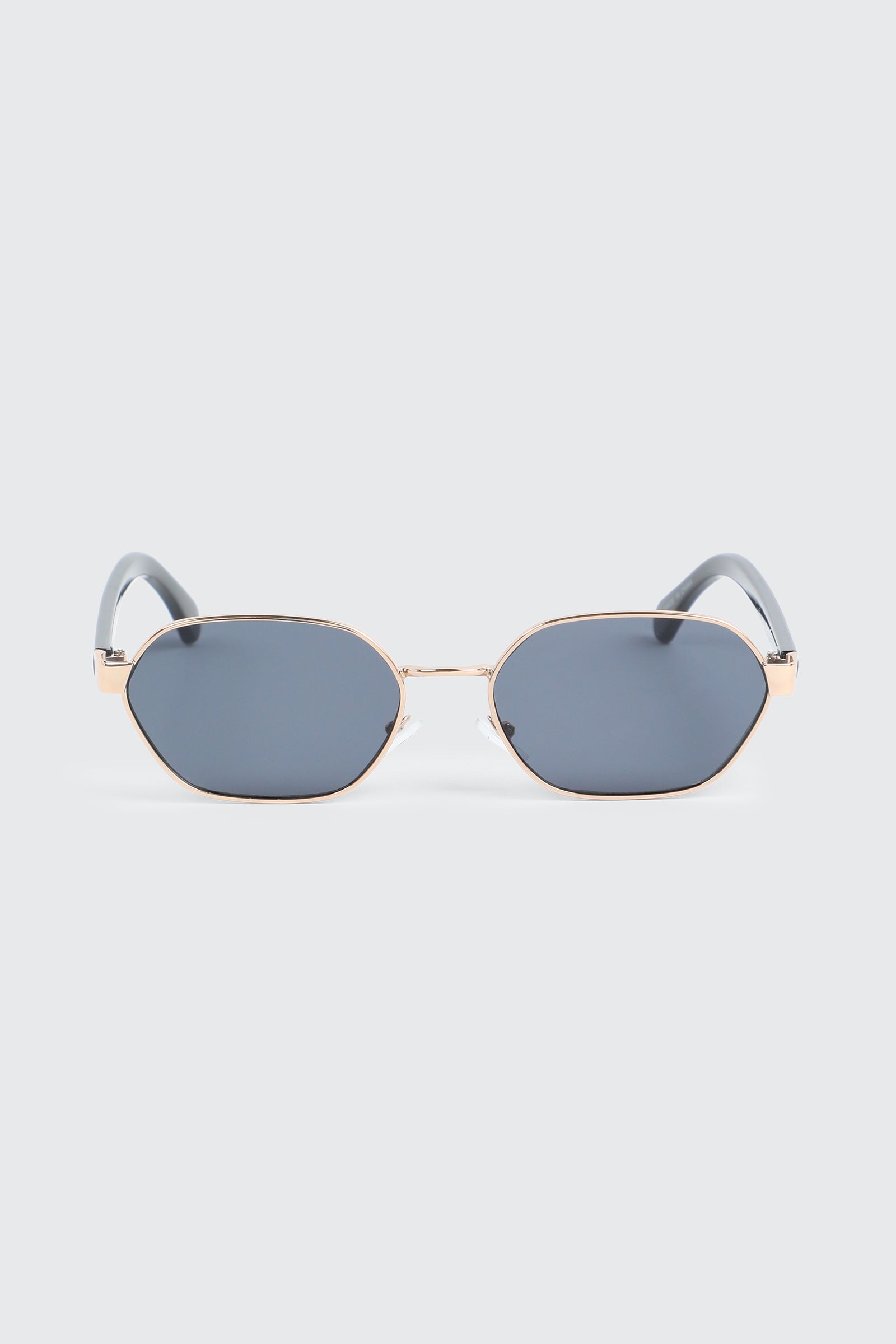 Slim Geometric Metal Sunglasses