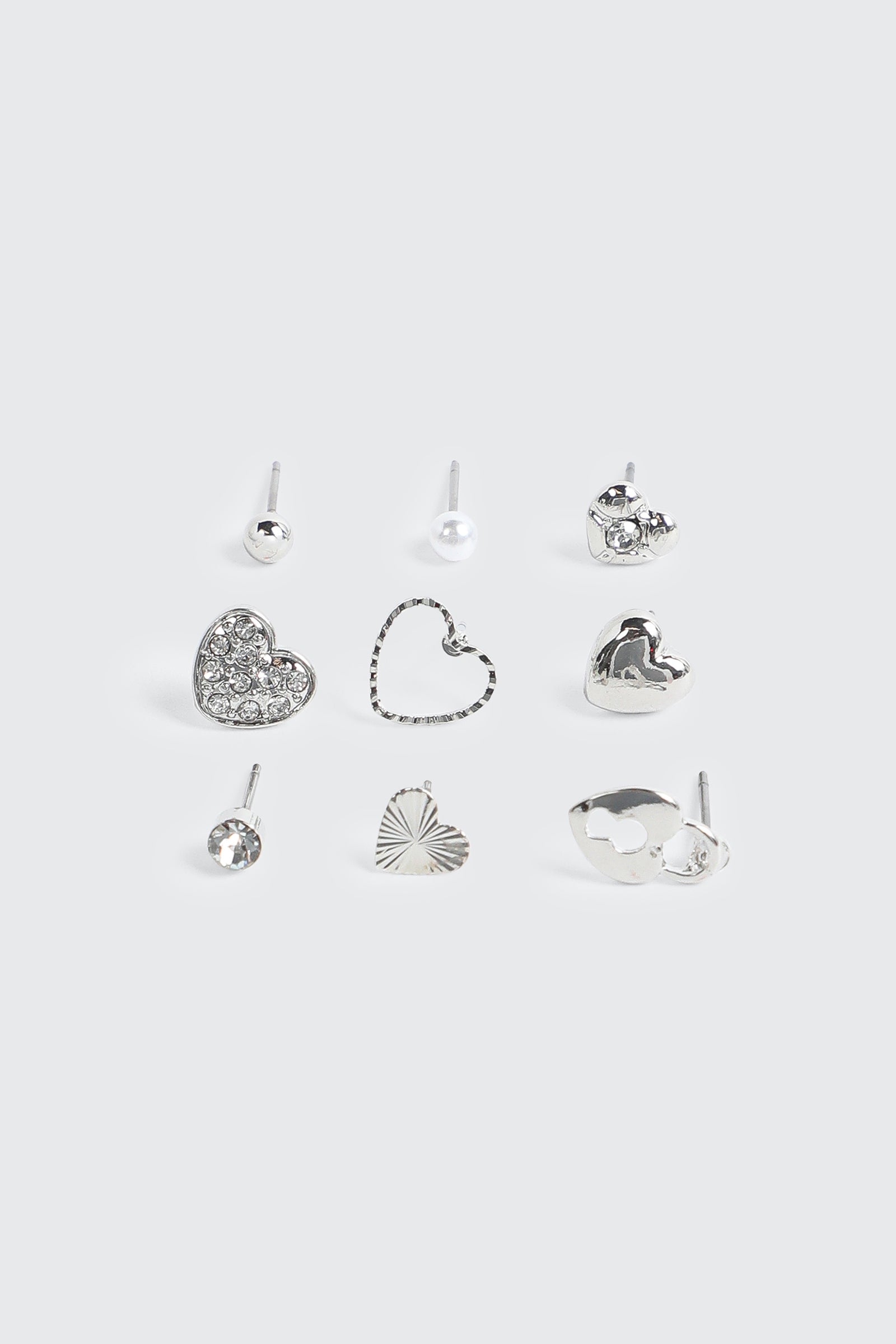 9-Pack Heart Earrings
