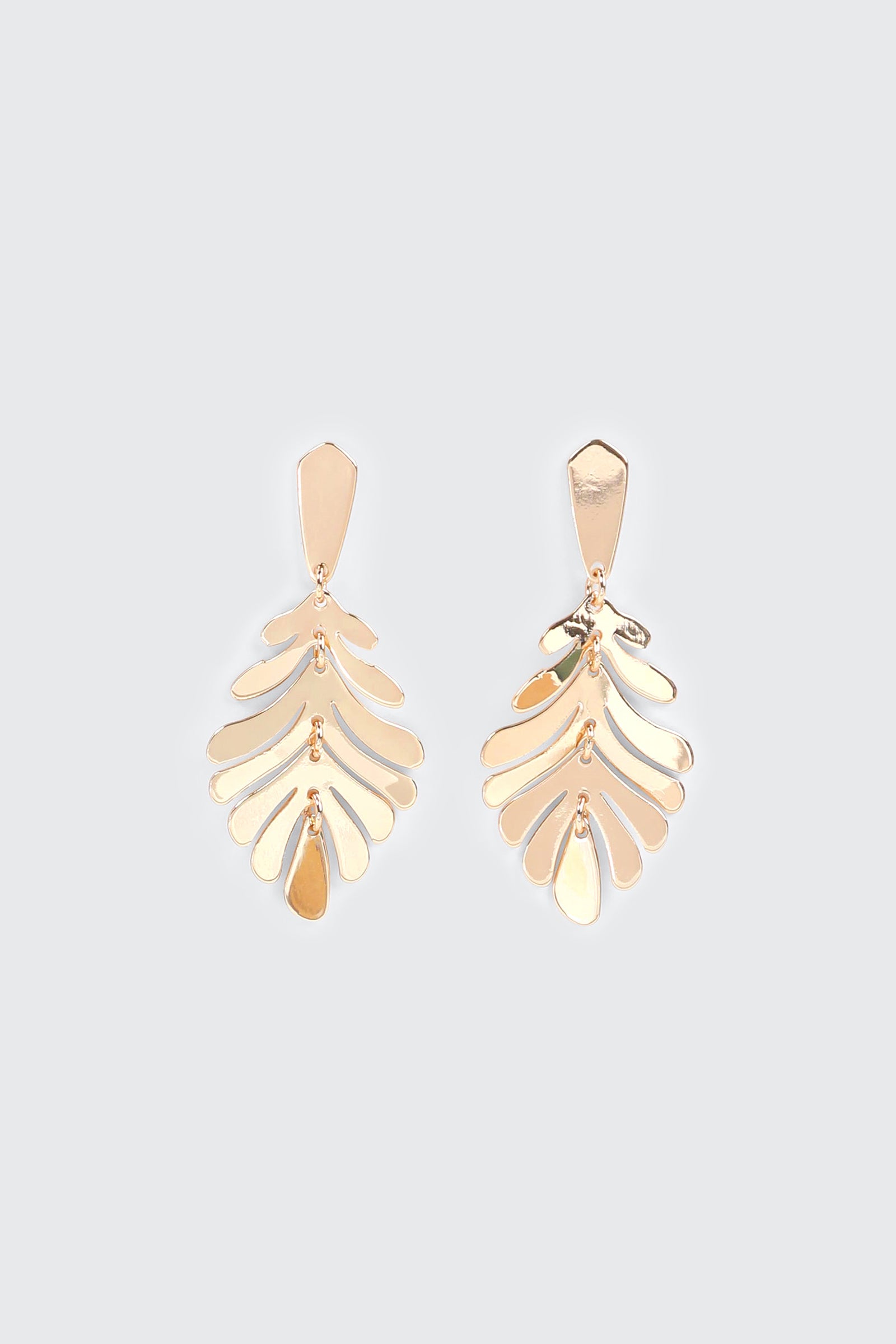 Palm Leaf Dangle Earrings