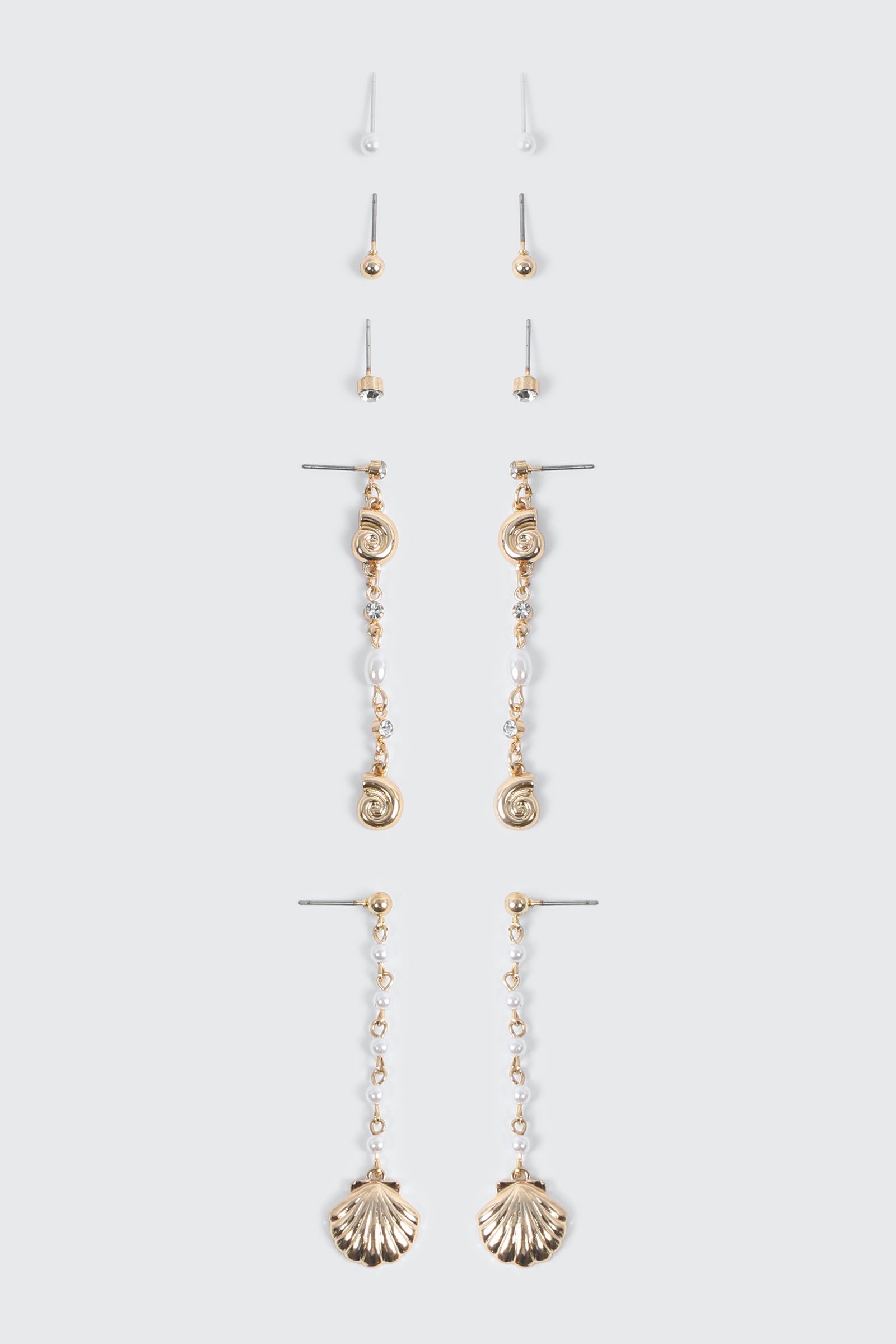 6-Pack Pearl Drop Earrings