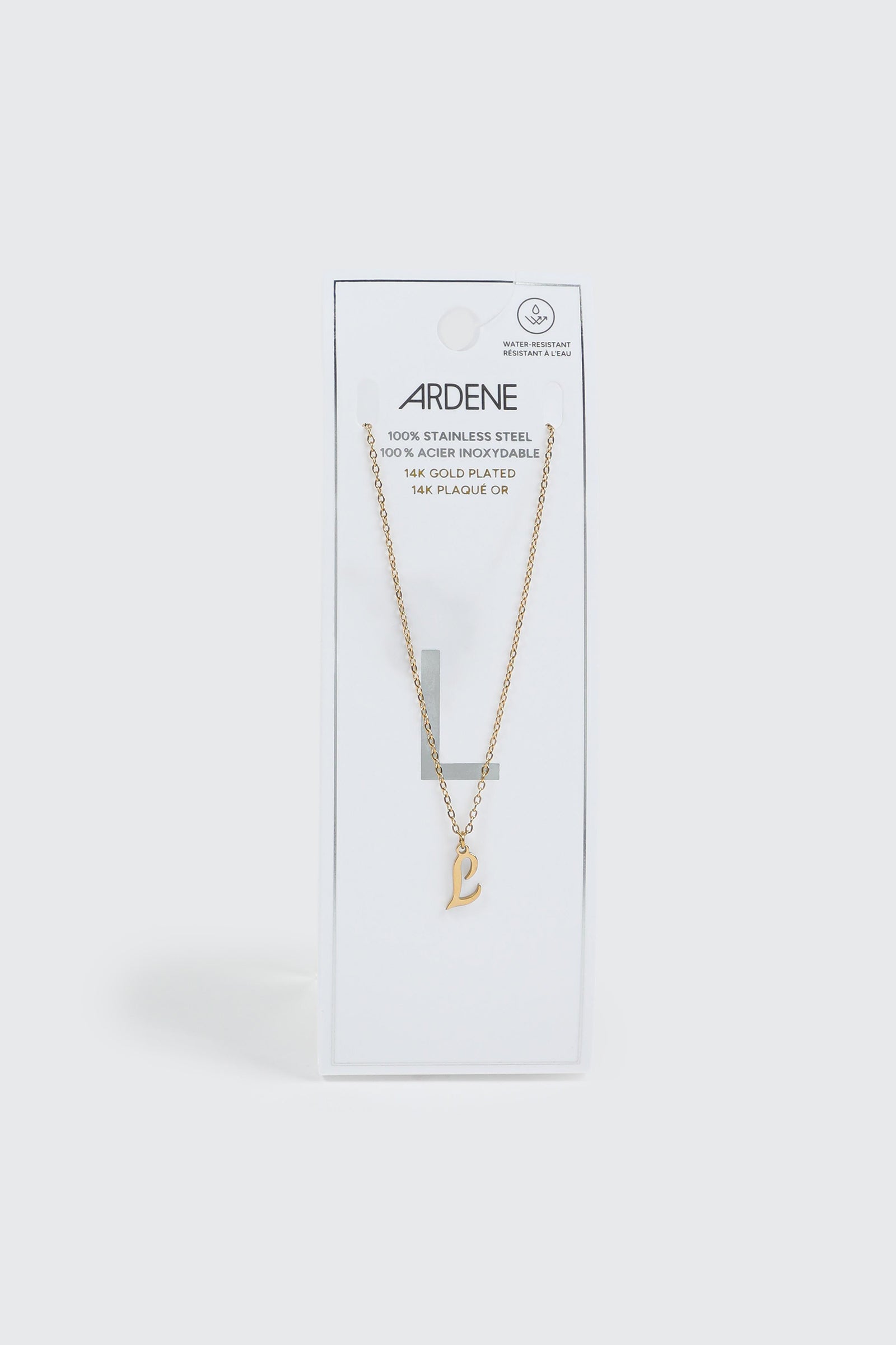 14K Gold Plated Initial L Necklace