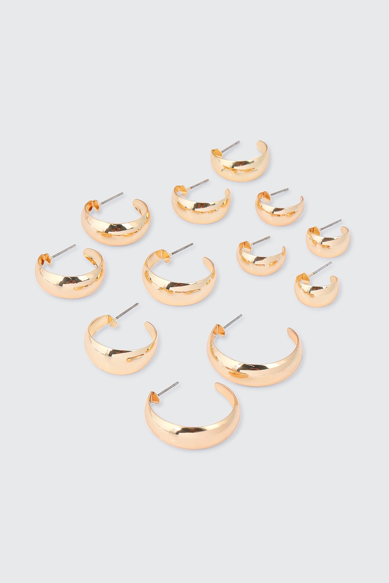 6-Pack Hoop Earrings