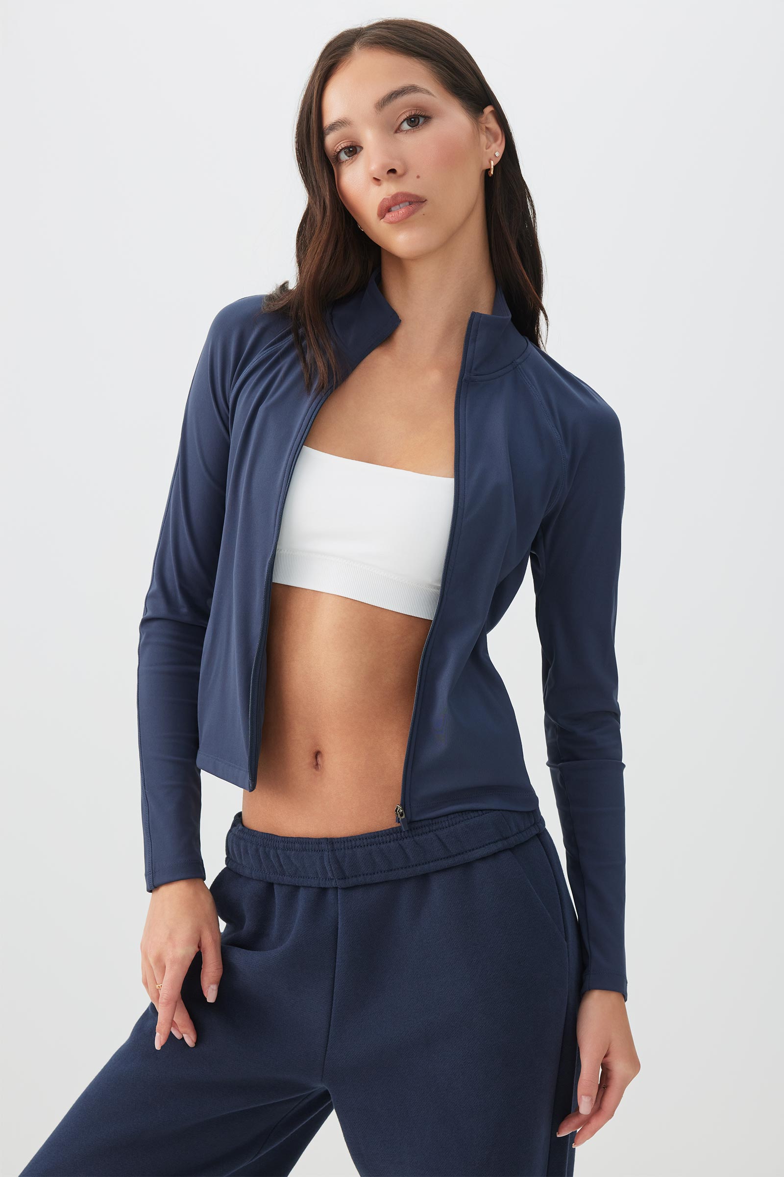 【ゆあ】digne完売品★sporty blouson navy Fitted Zip Up Top – Ardene