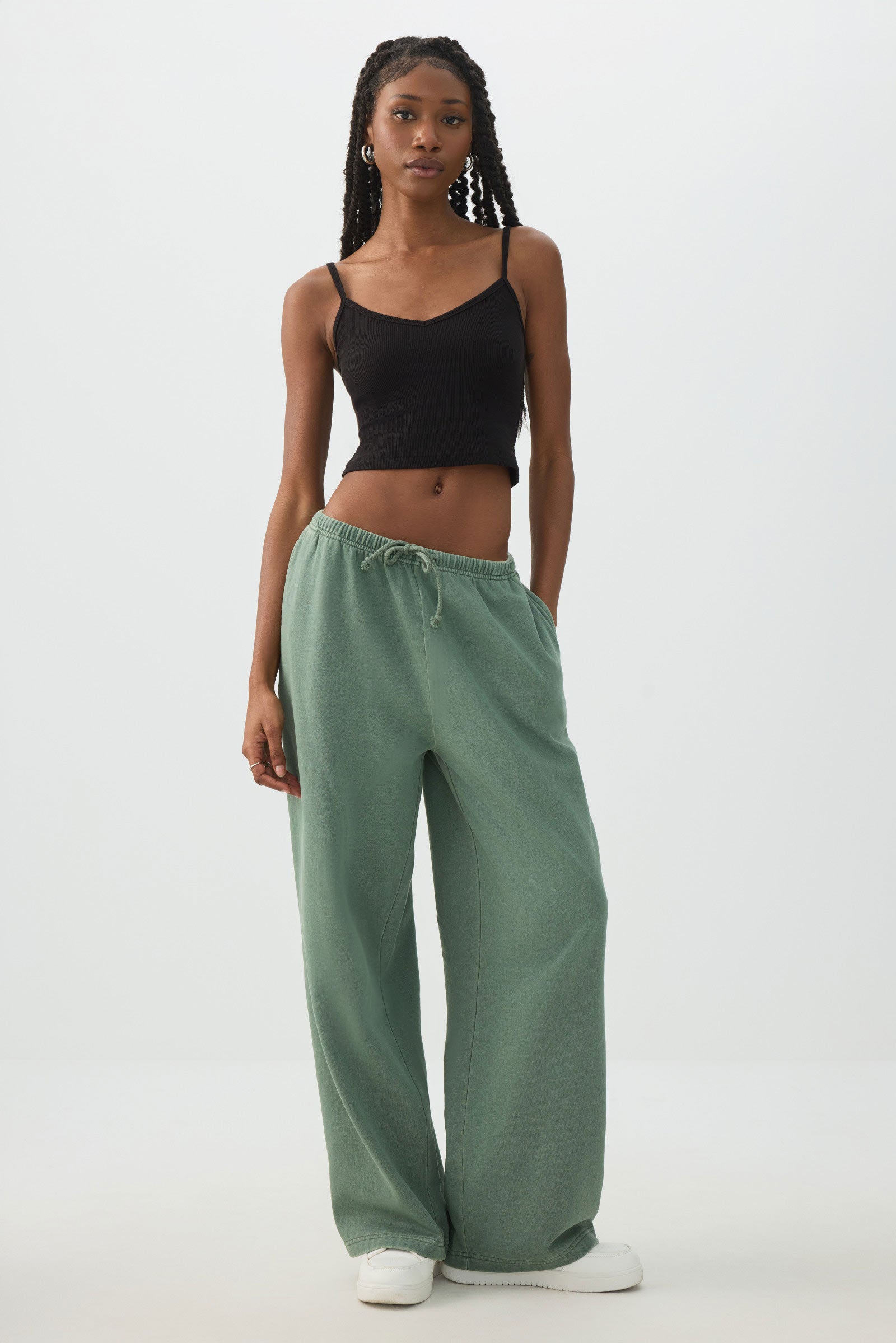 パンツ saison widePT/warm maison de dolce Washed Wide Leg Sweatpant – Ardene