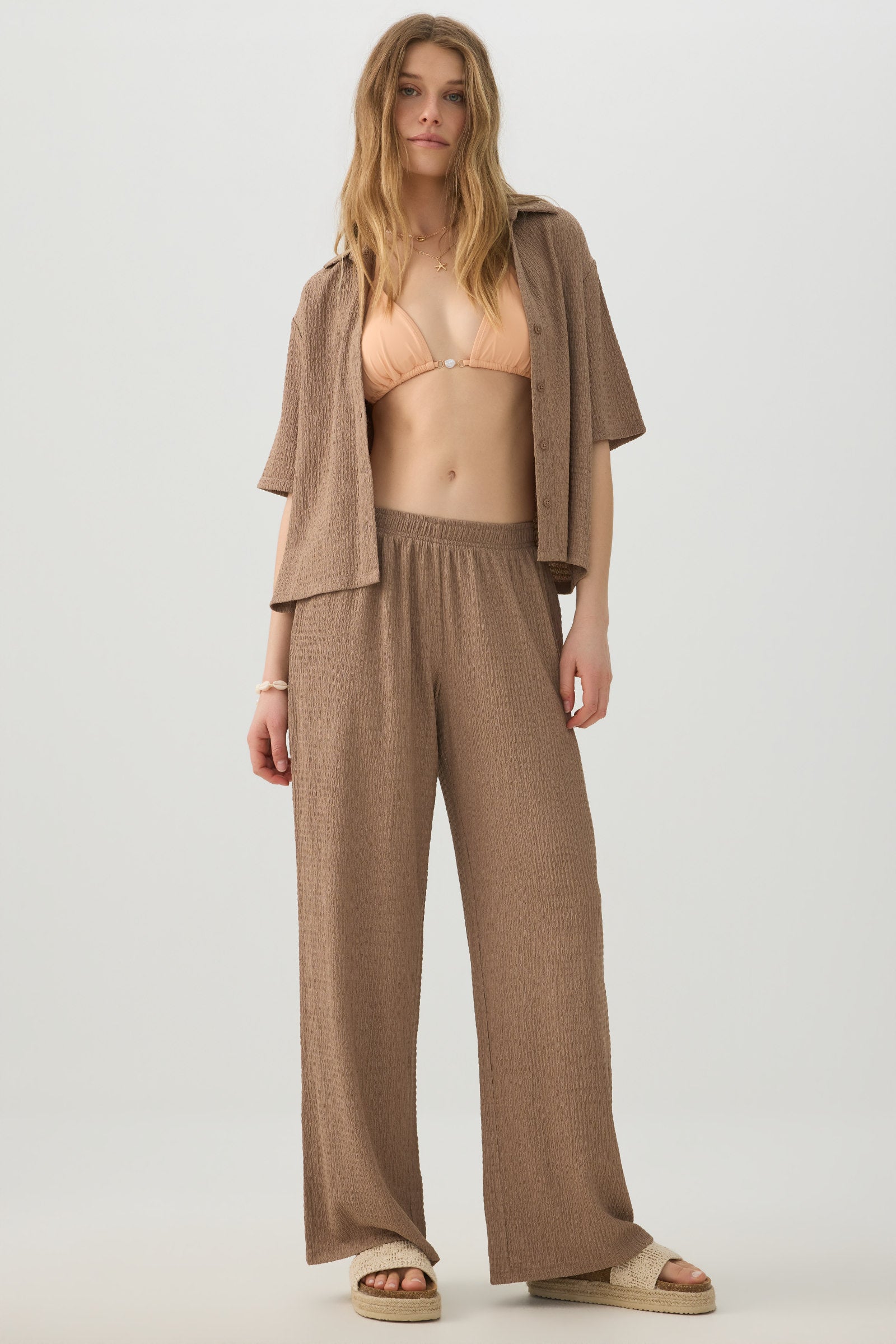 Textured knit Wide Leg Pants – Ardene