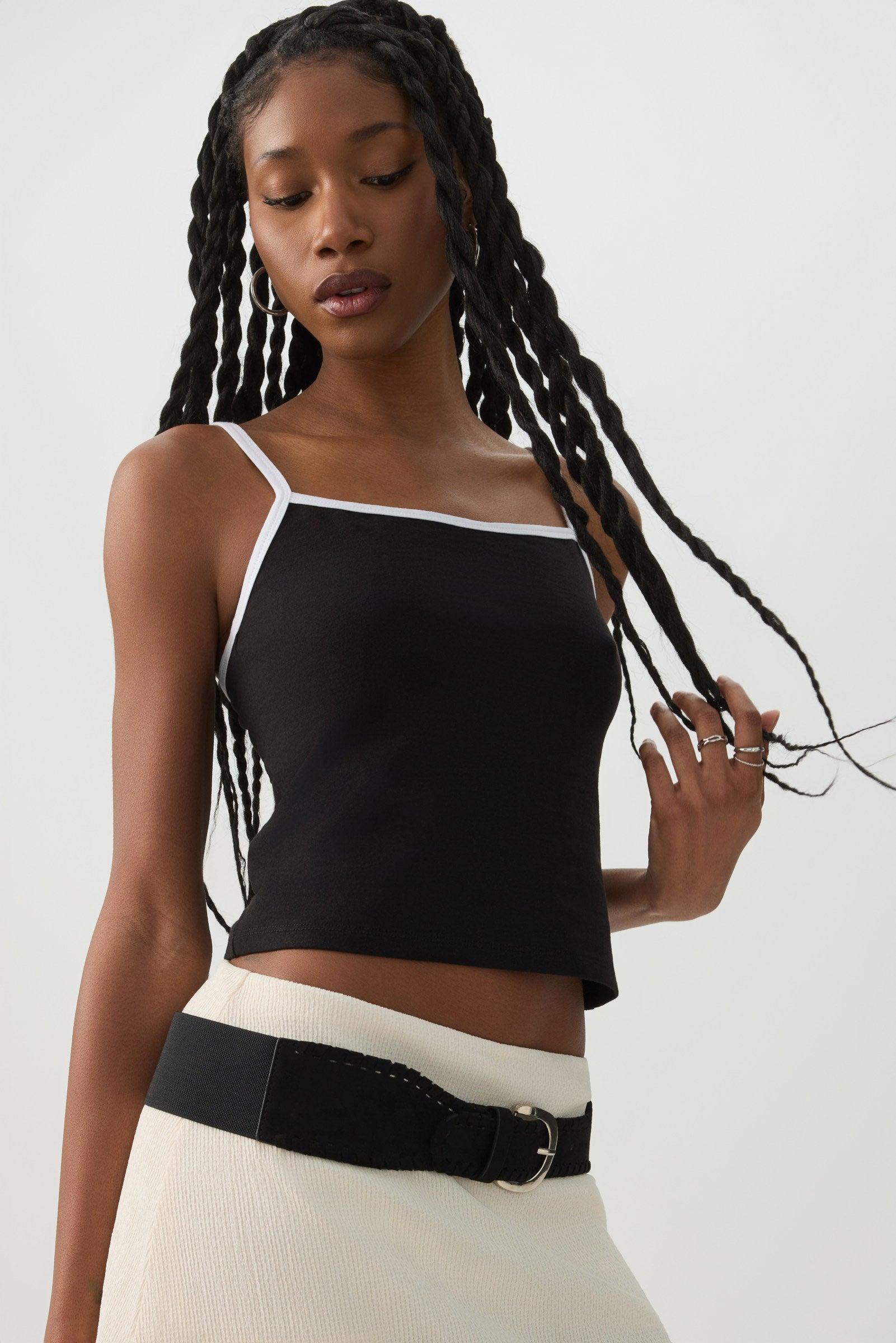 トップス VIAVANDA DISTORTION HOODIE TANK TOP TOPS – VIAVANDA