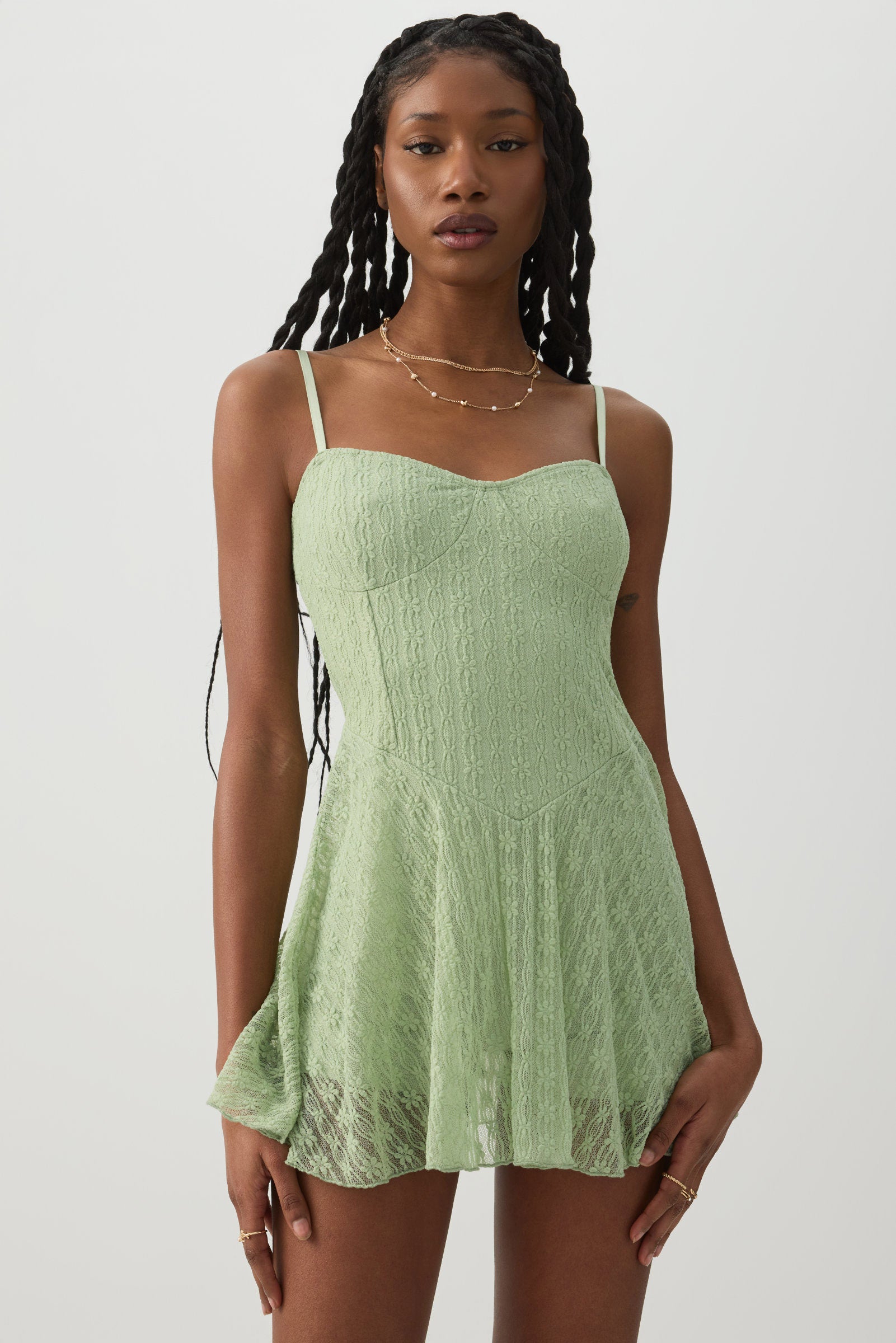 Lace Bustier Romper – Ardene