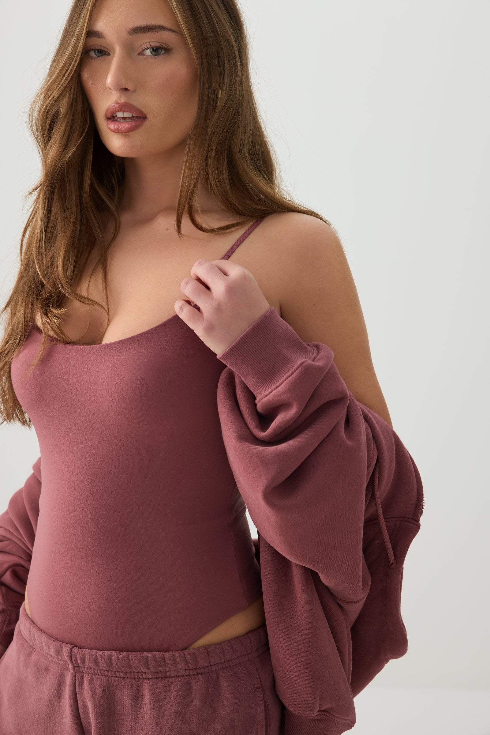 Bodysuit with Adjustable Spaghetti Straps