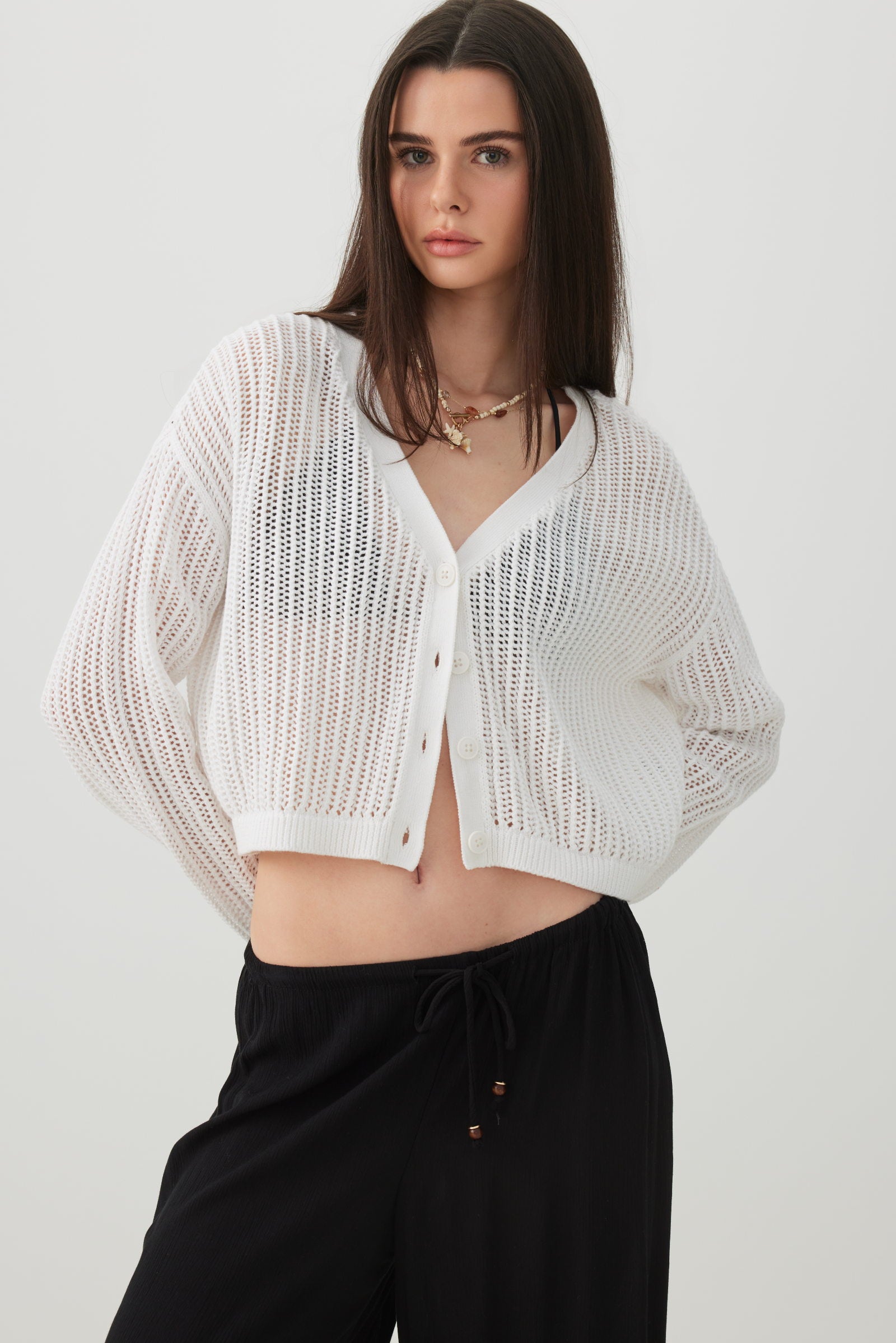 Knit Boxy Button Front Cardigan – Ardene