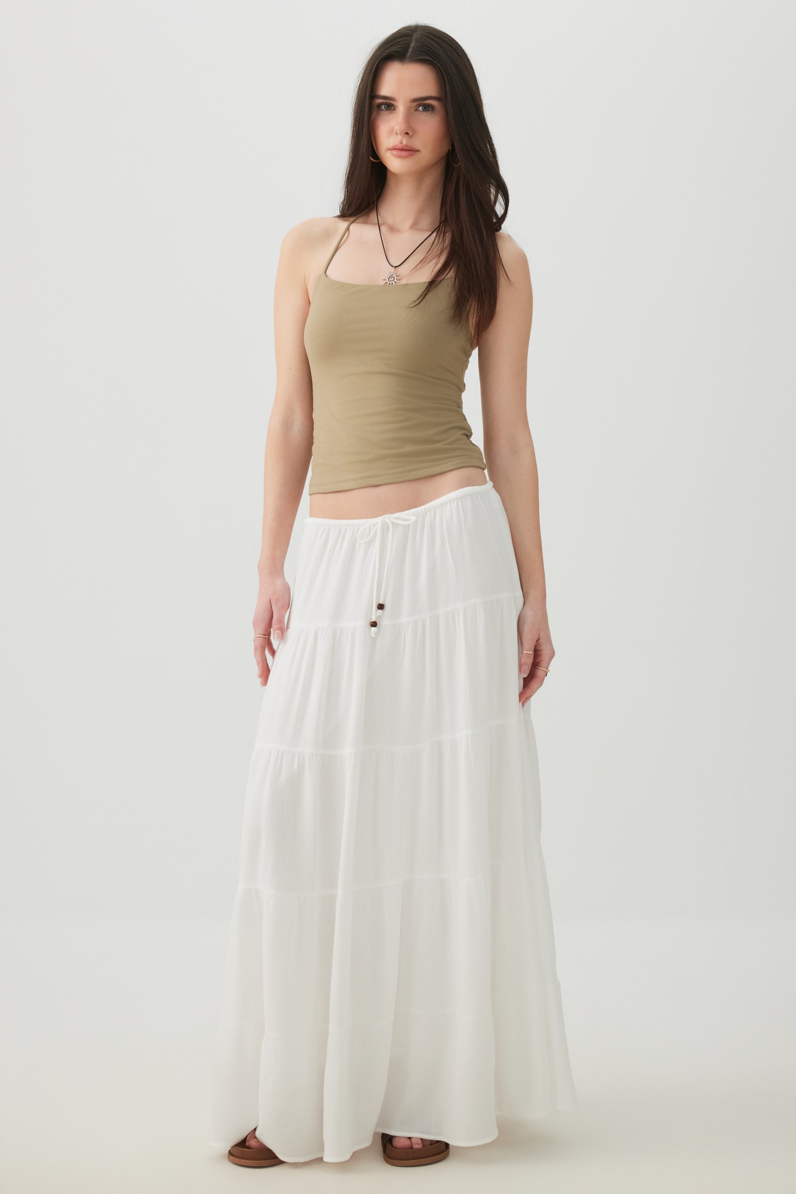 Textured Tiered Maxi Skirt – Ardene