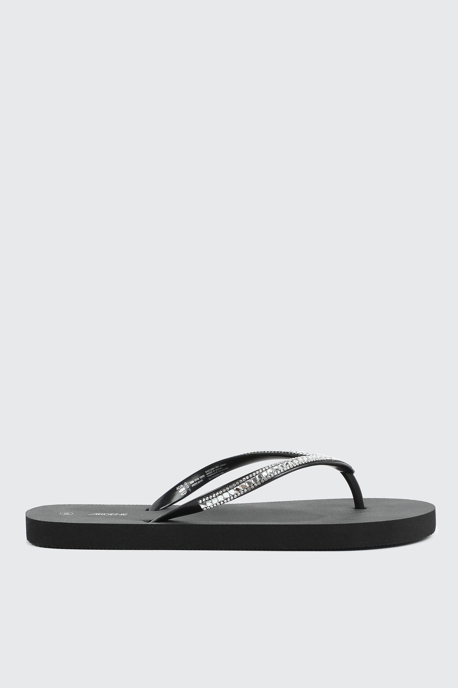 Rhinestone Straps Flip Flops