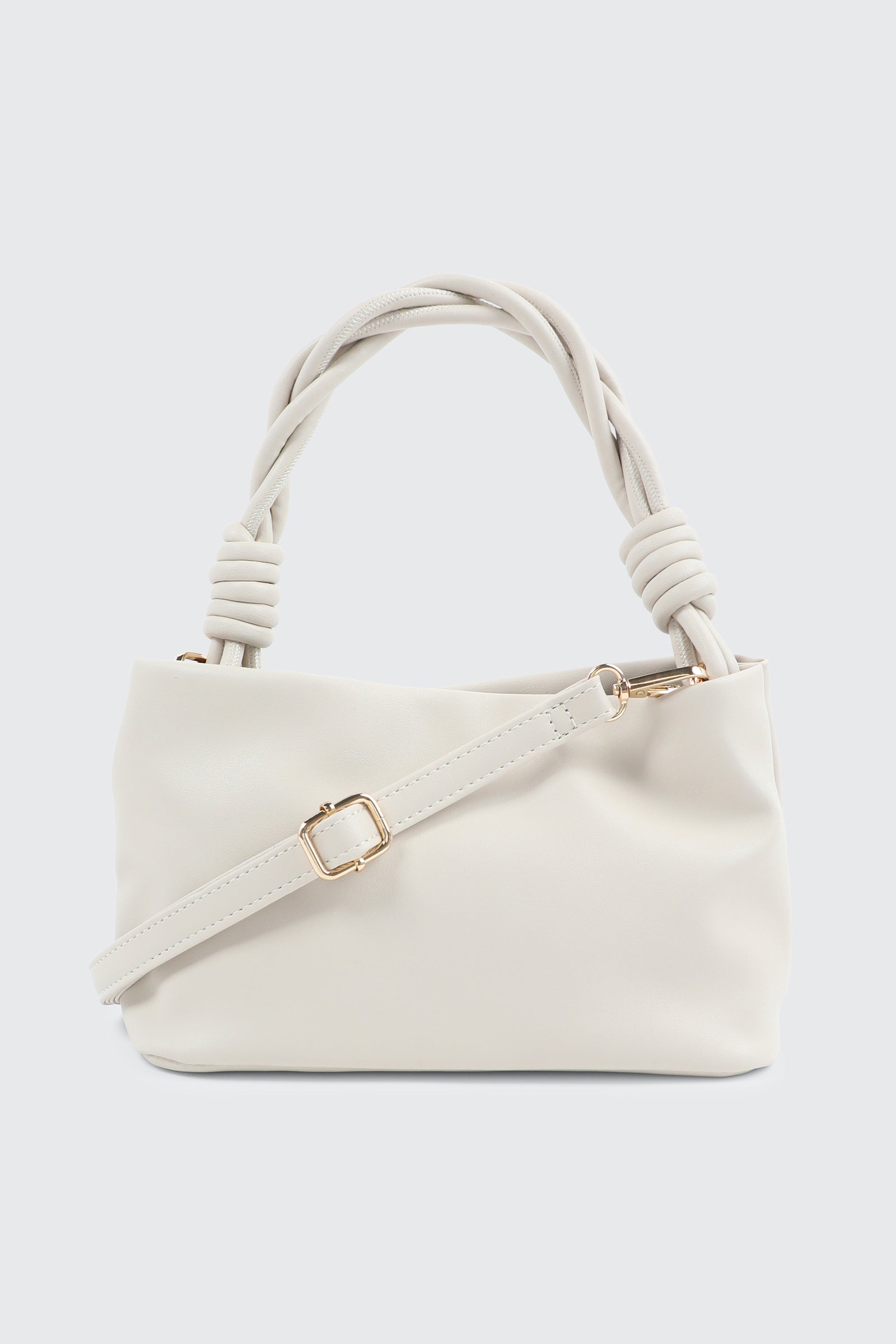 Braided Top Handle Shoulder Bag