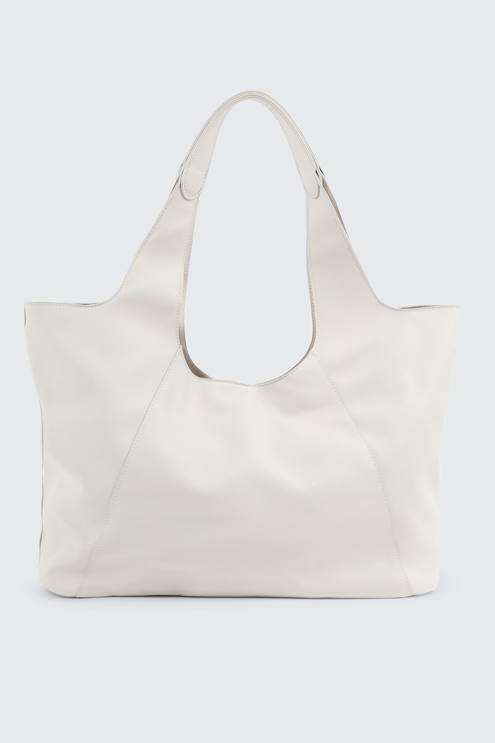 Large Faux Leather Slouchy Shoulder Bag