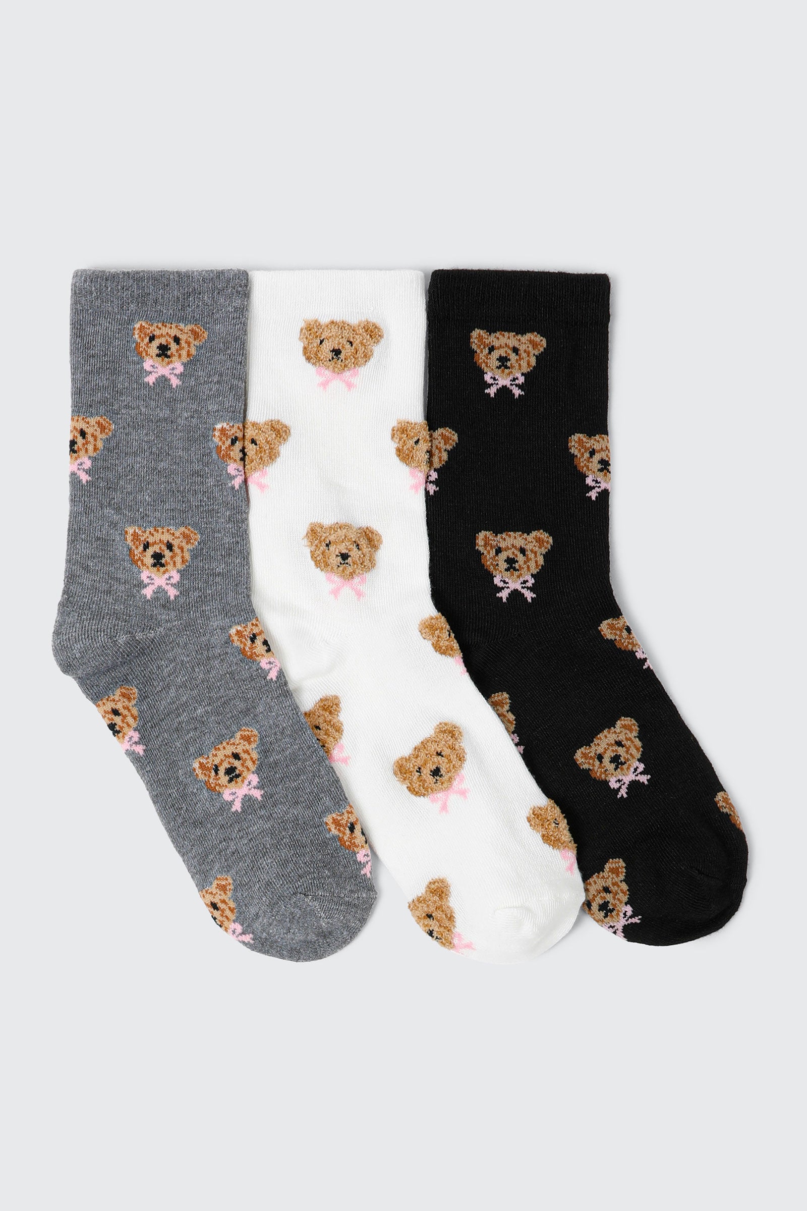 3-Pack Bear Crew Socks