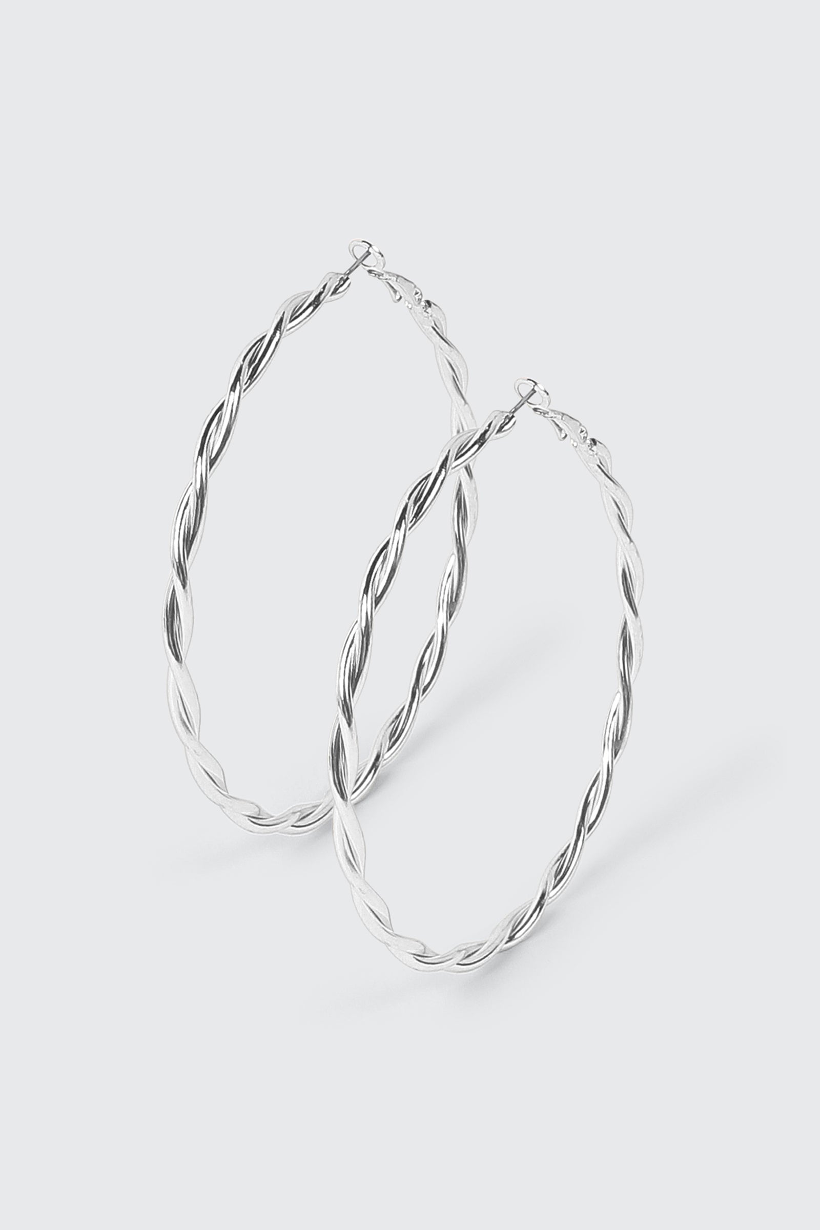 Large Twisted Hoop Earrings