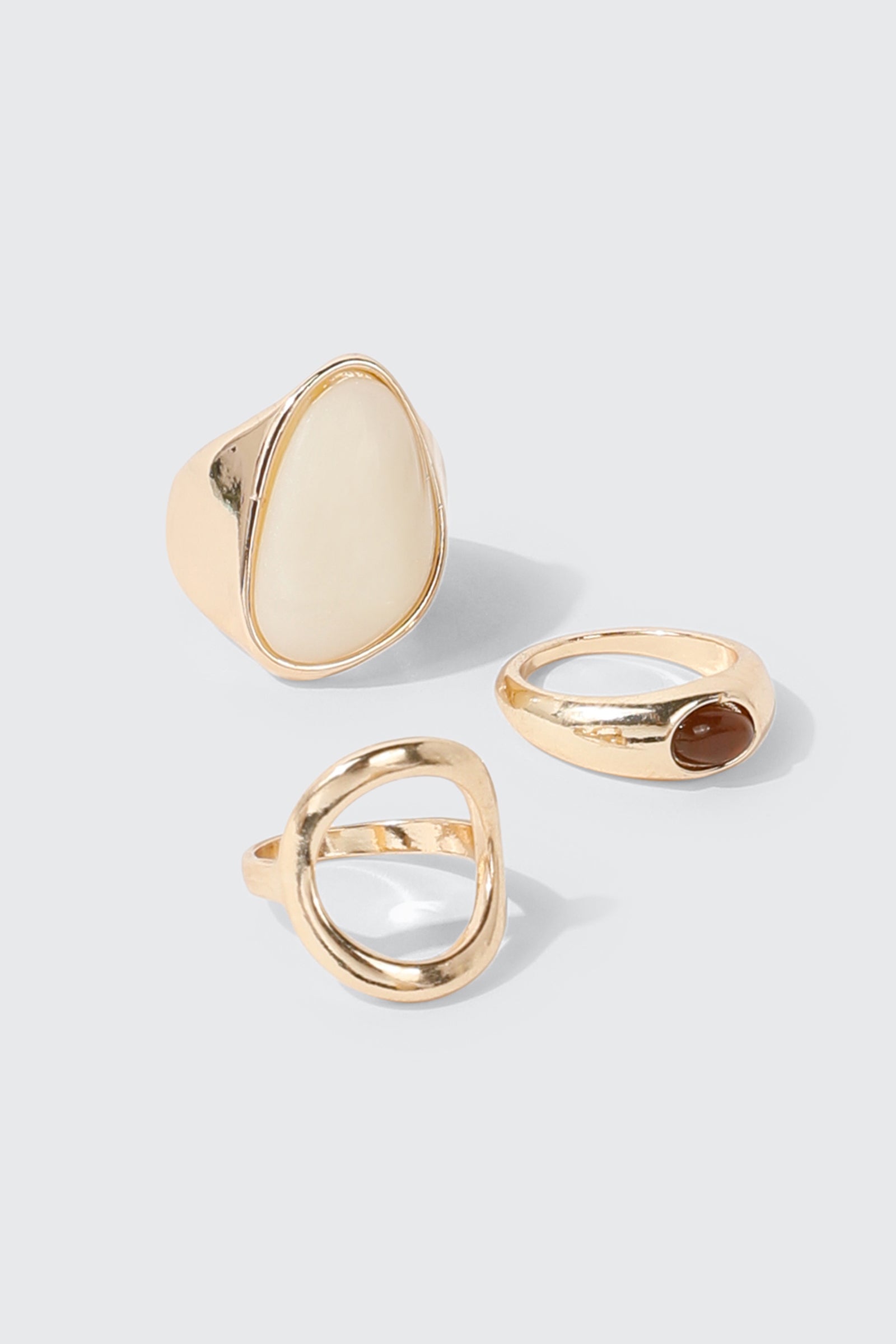 3-Pack Statement Rings