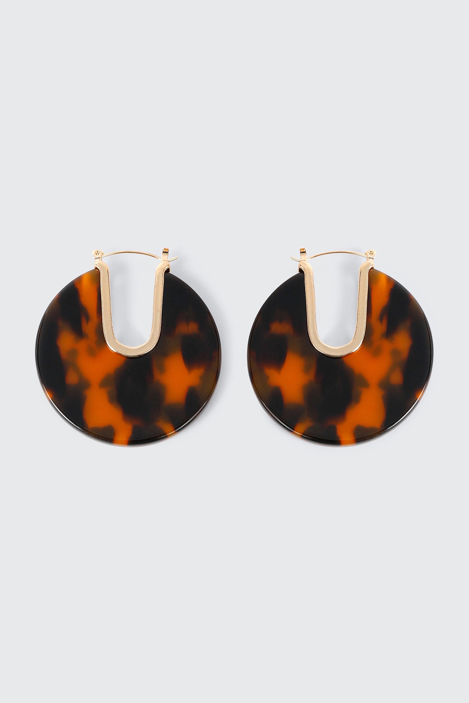 Tortoiseshell Hoop Earrings