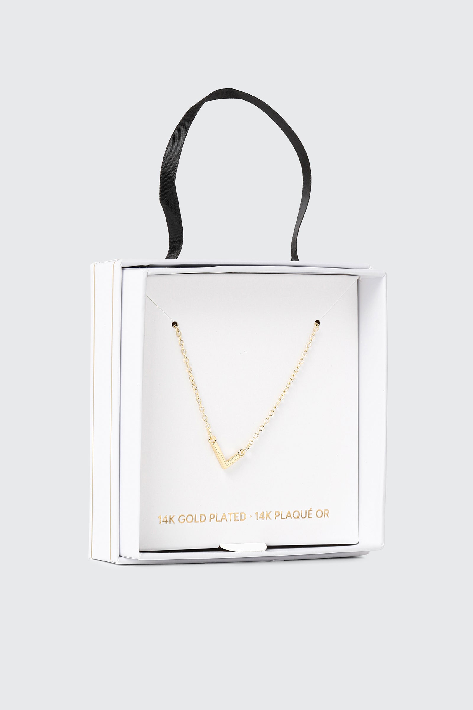 14K Gold Plated Initial L Necklace