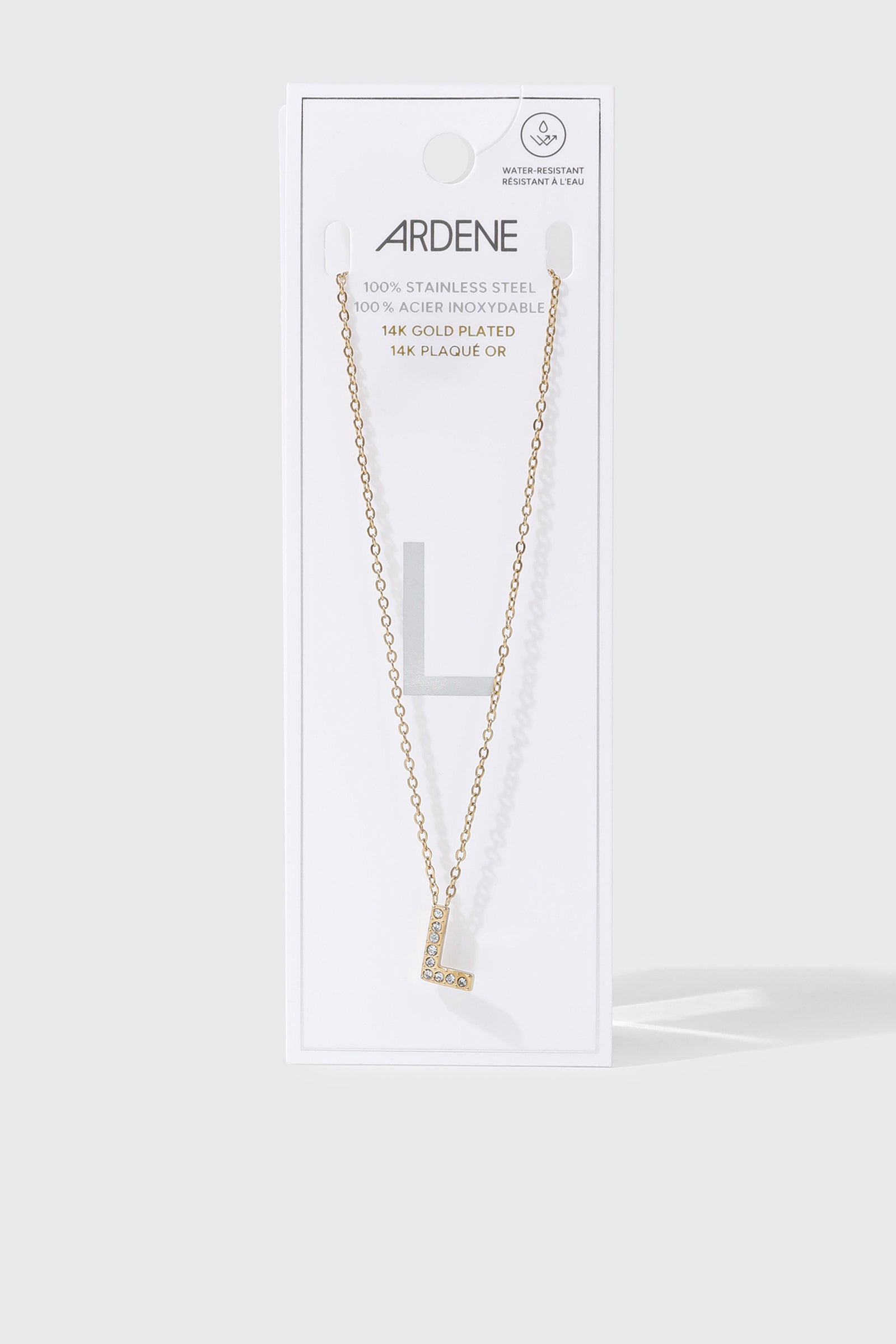 14K Gold Plated Initial L Necklace
