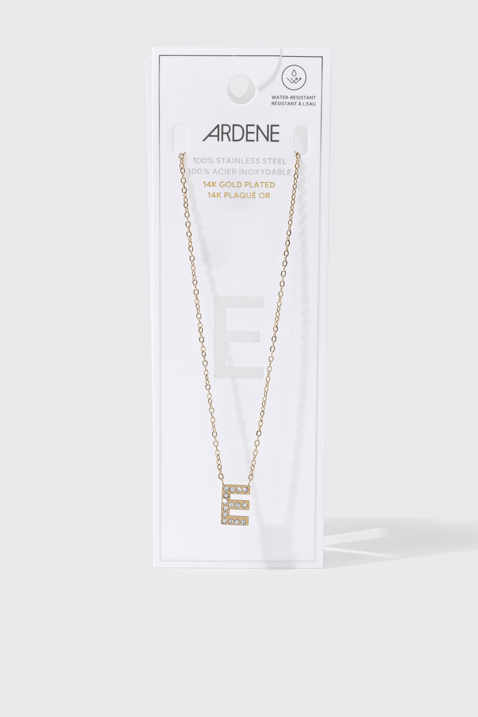 14K Gold Plated Initial E Necklace
