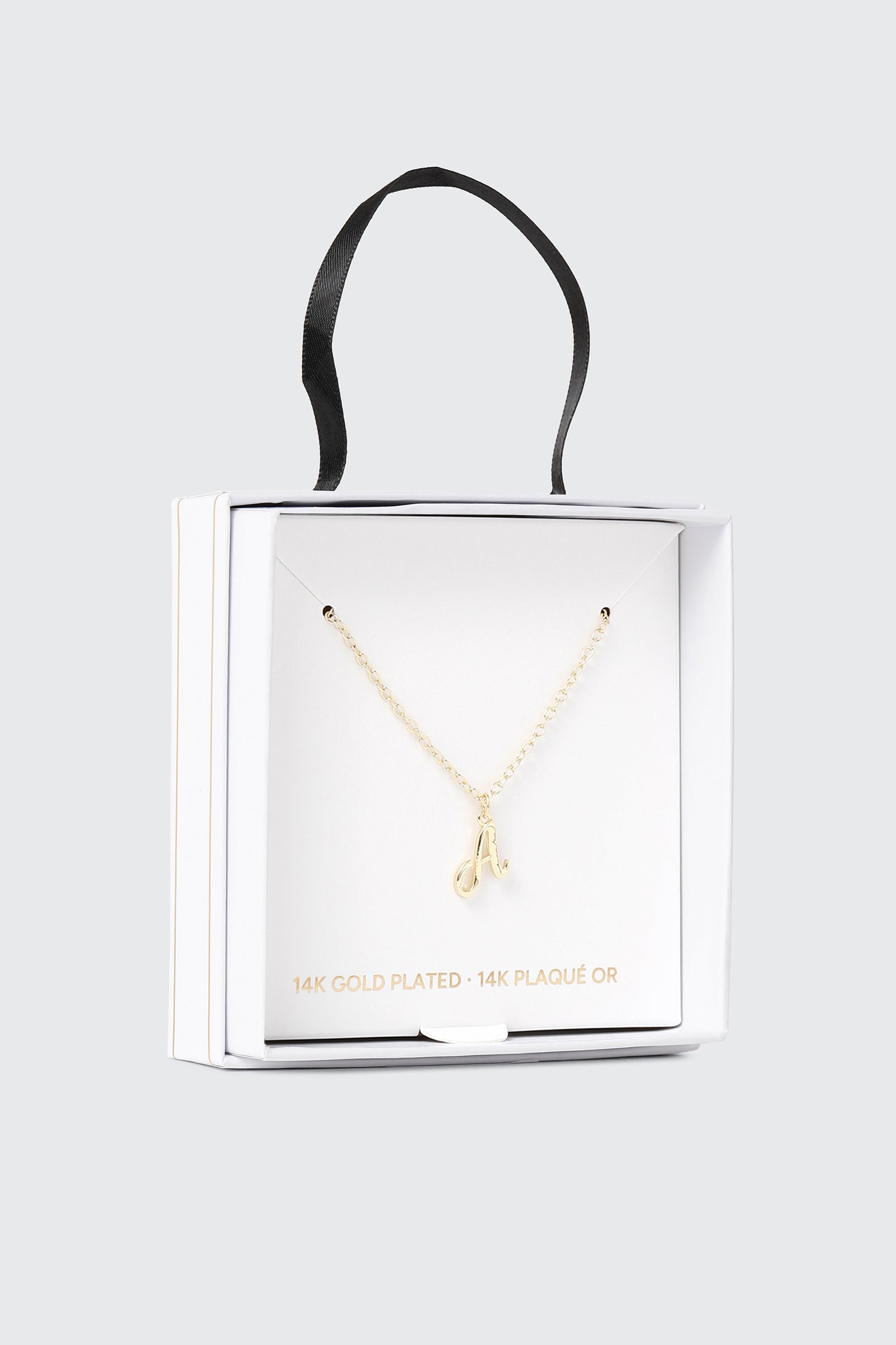 14K Gold Plated Initial A Necklace