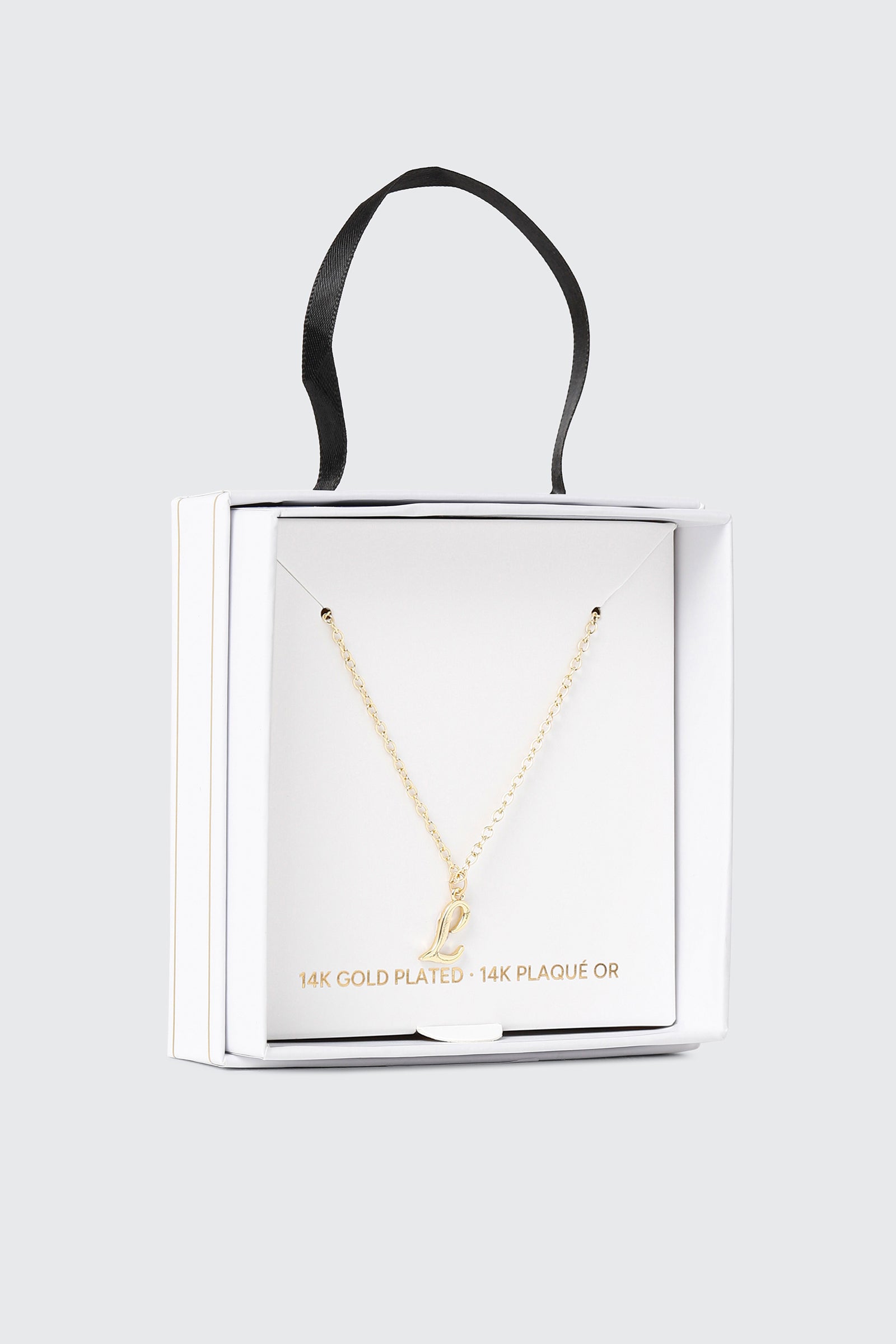 14K Gold Plated Initial L Necklace