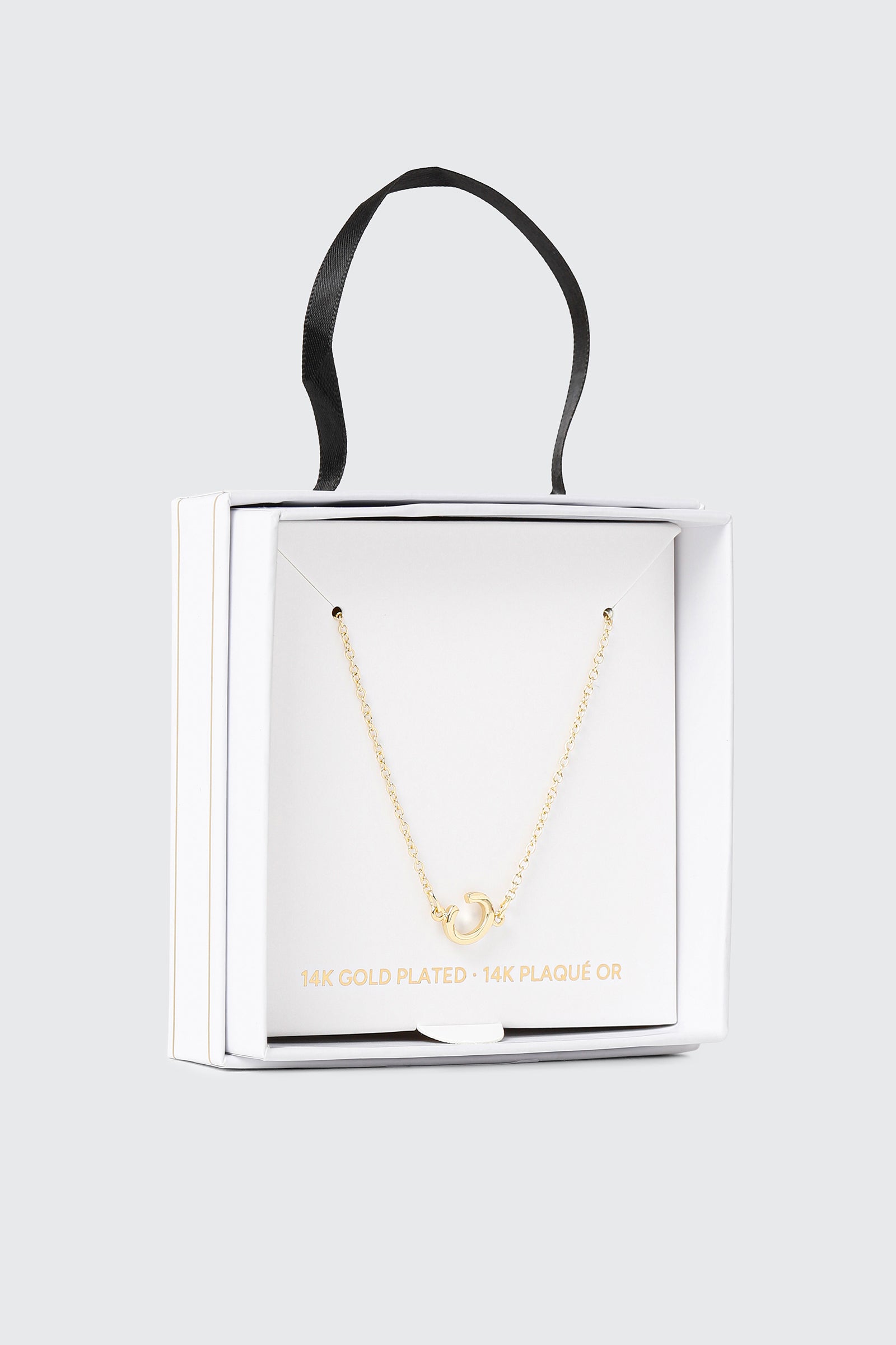 14K Gold Plated Initial C Necklace