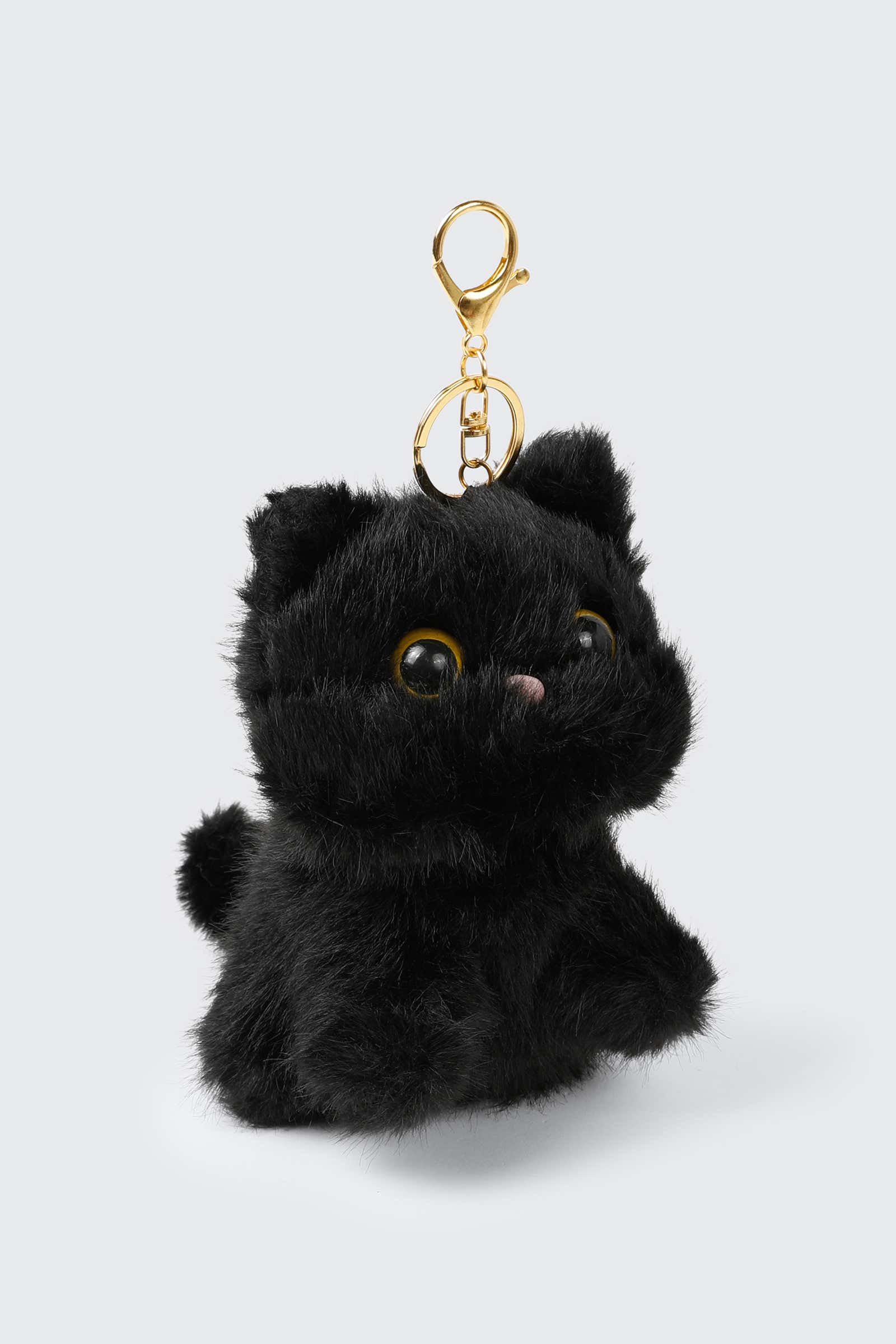 Black Cat Plush Keychain