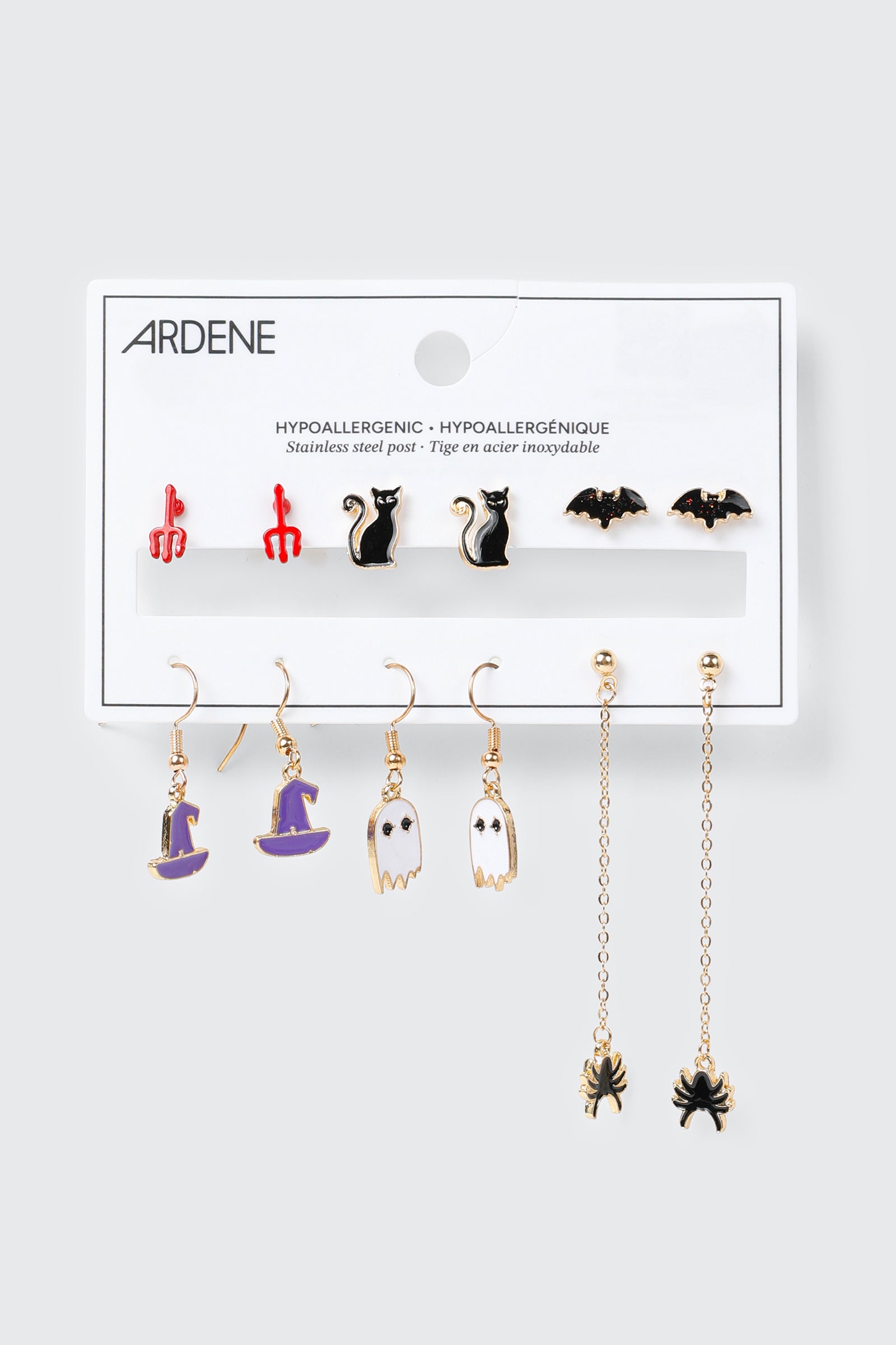 6-Pack Halloween Earrings