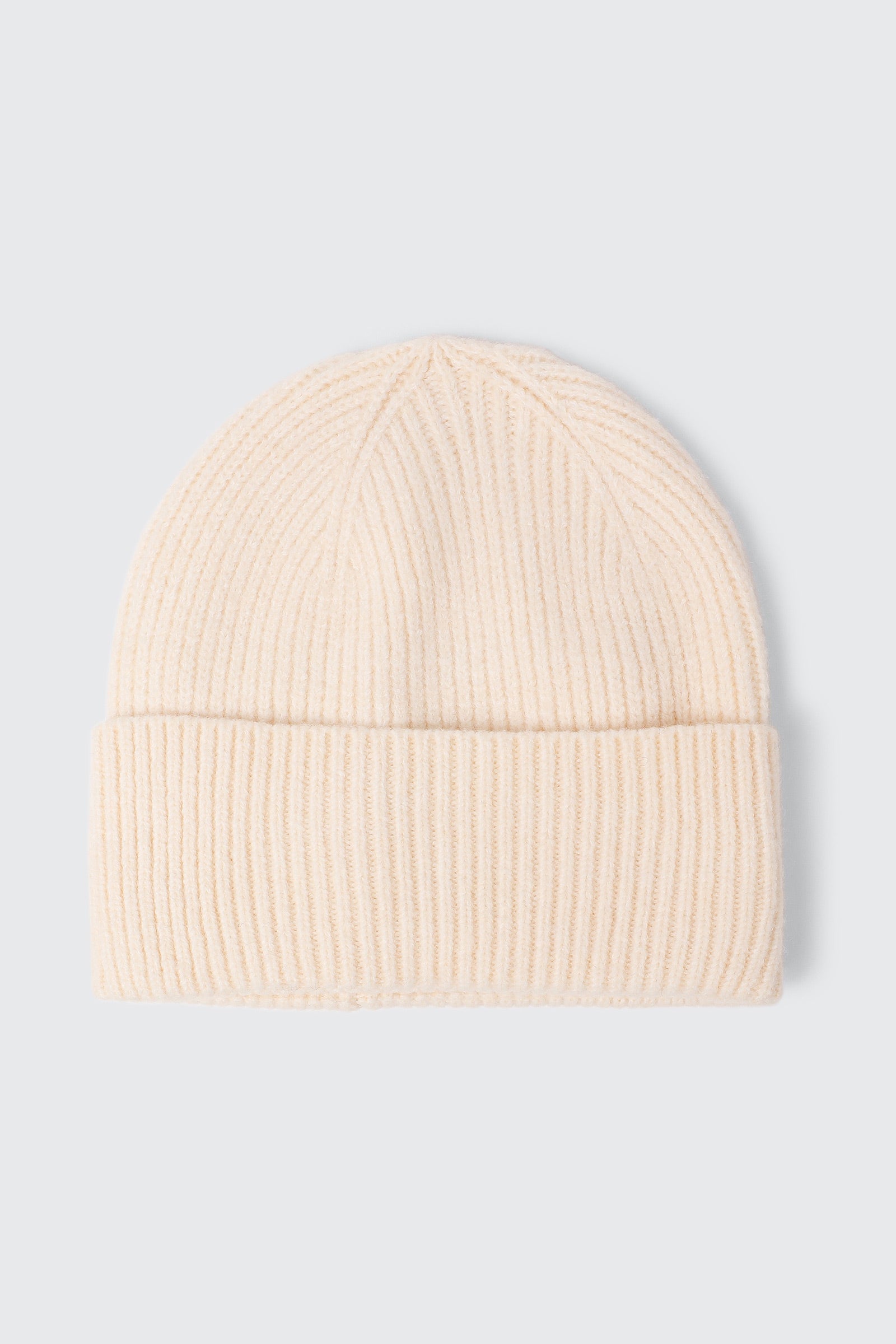 Wool Blend Ribbed Tuque