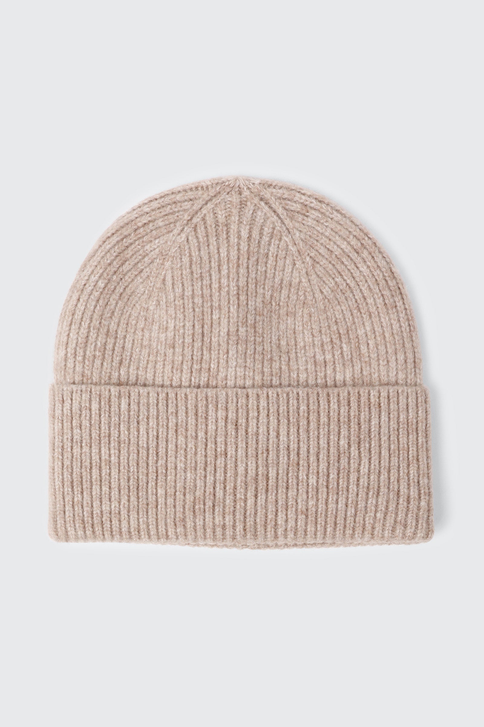 Wool Blend Ribbed Tuque