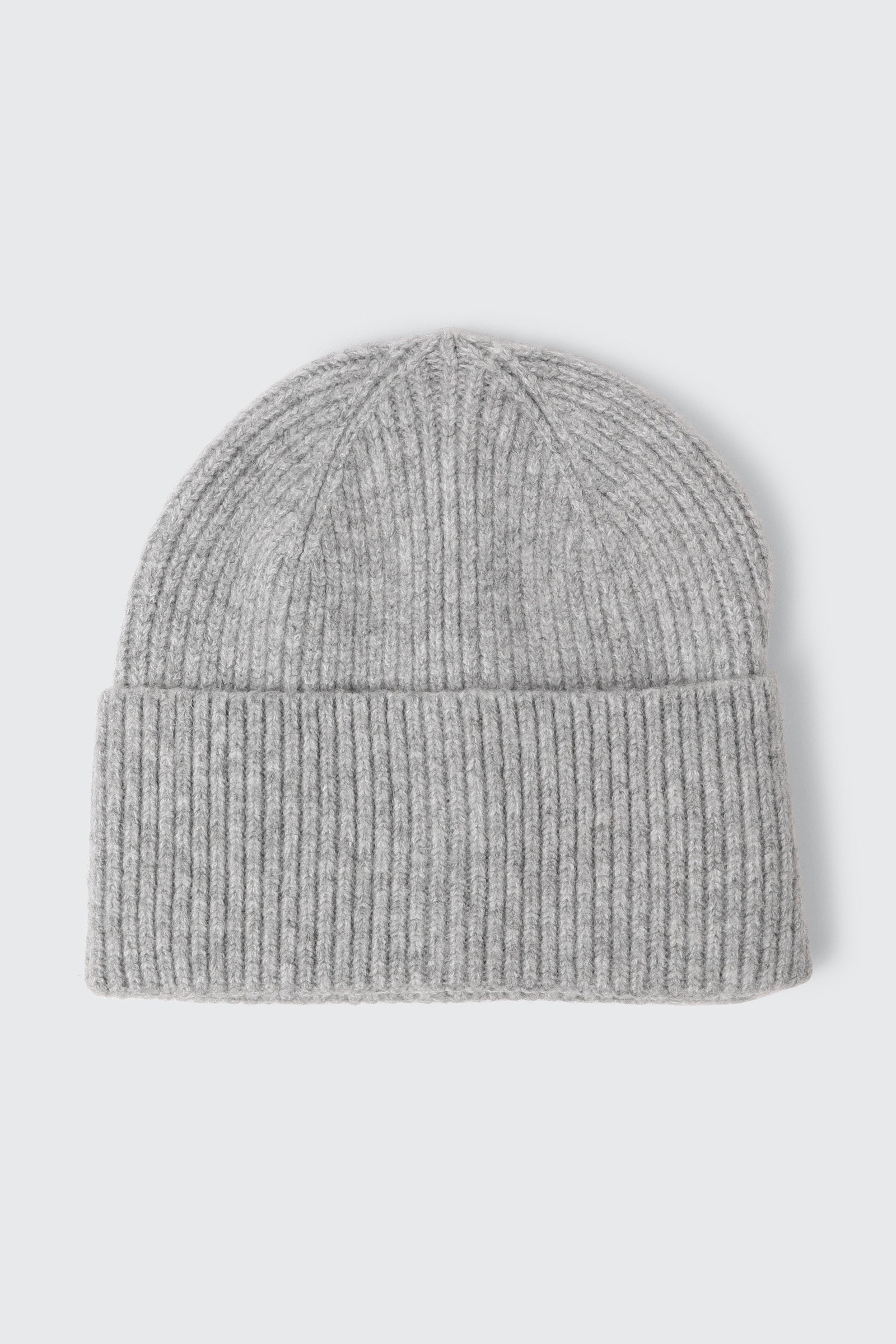 Wool Blend Ribbed Tuque