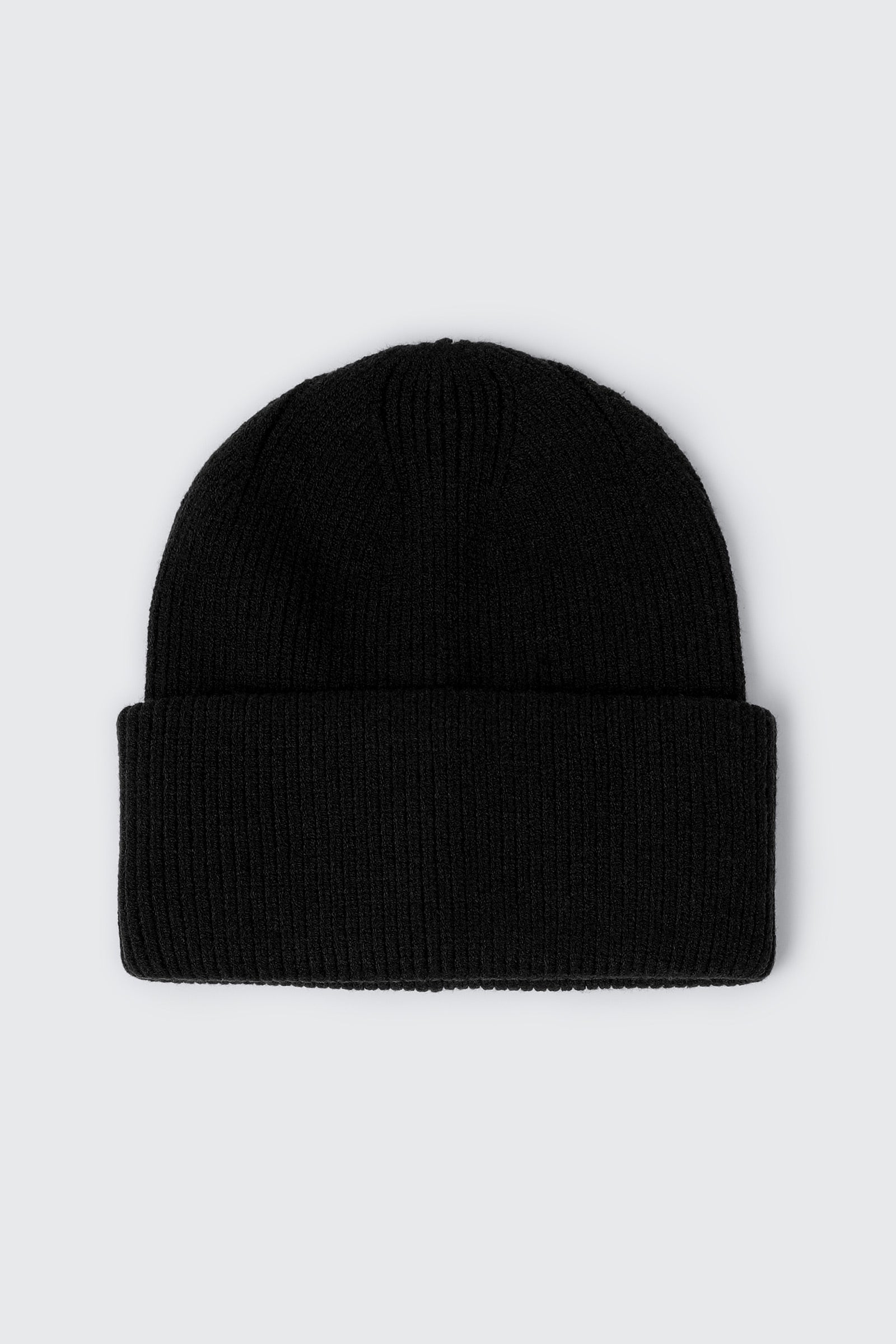 Wide Cuff Ribbed Beanie
