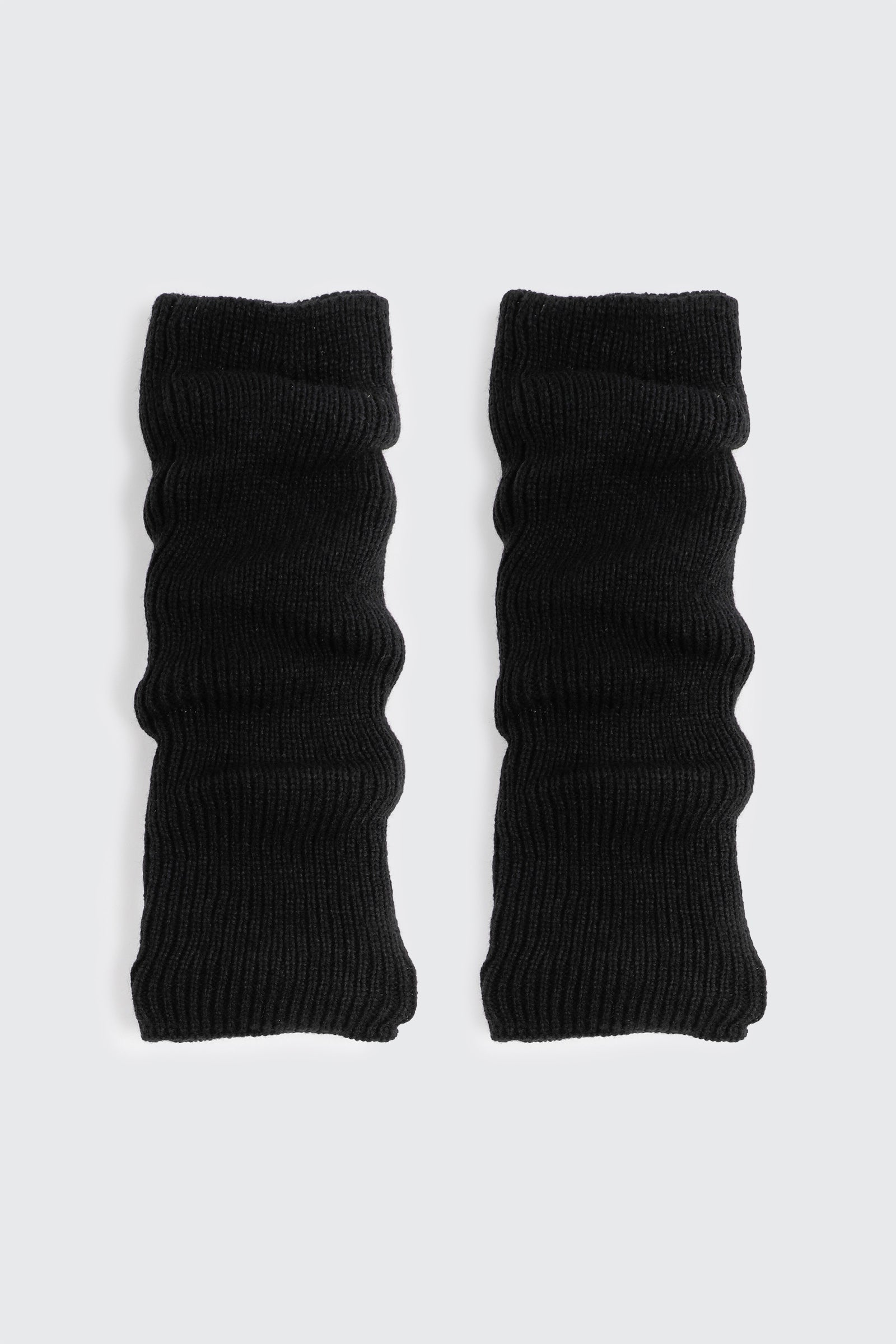 Knit Leg Warmers with Foot Slit