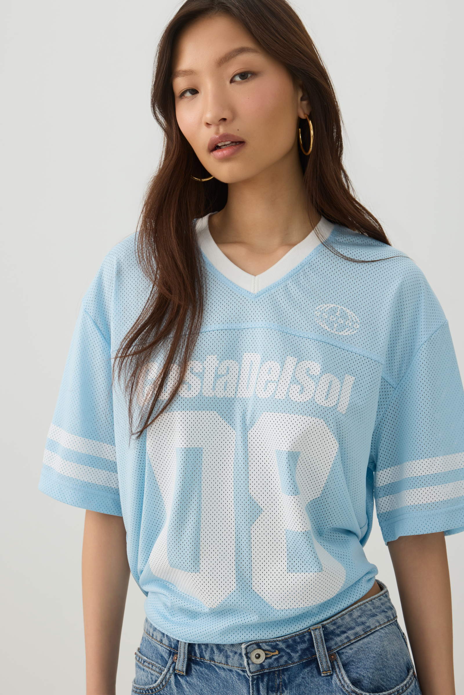 Oversized Football Mesh T-Shirt | Ardene