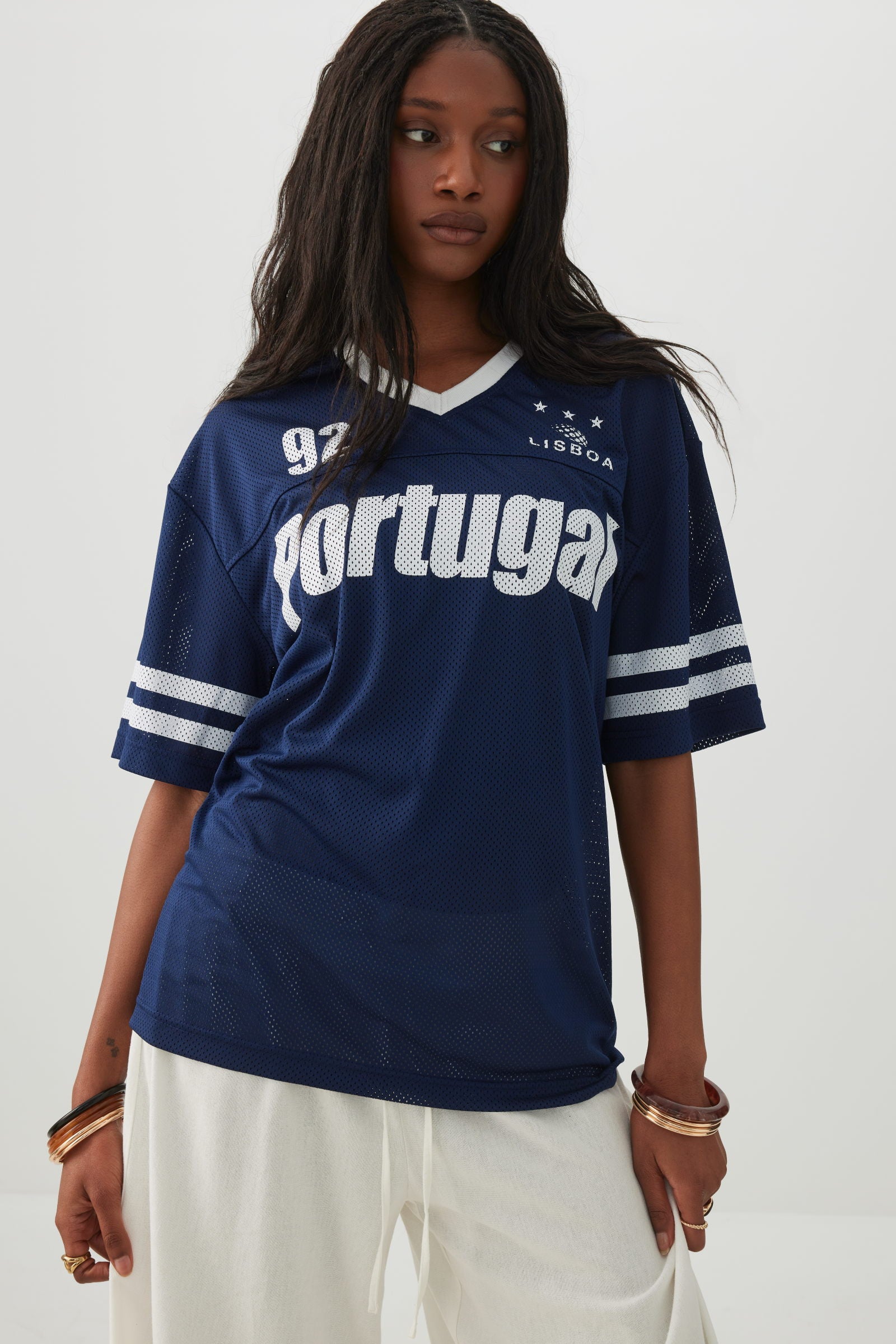 Oversized Football Mesh T-Shirt | Ardene