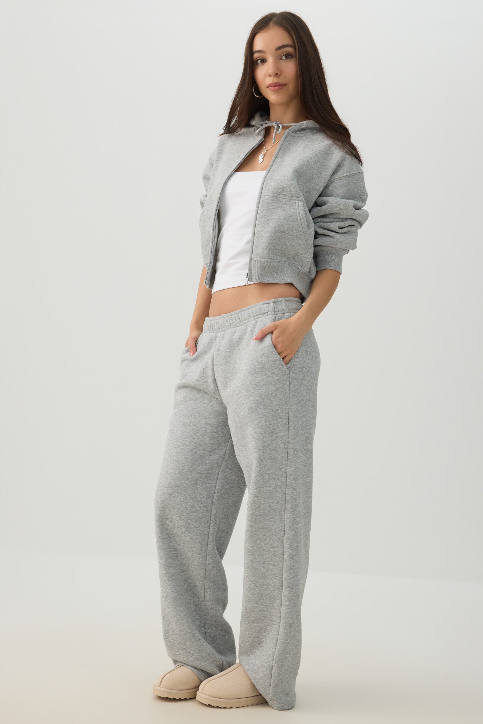 MADESOFT™ Fleece Straight Leg Sweatpants | Ardene