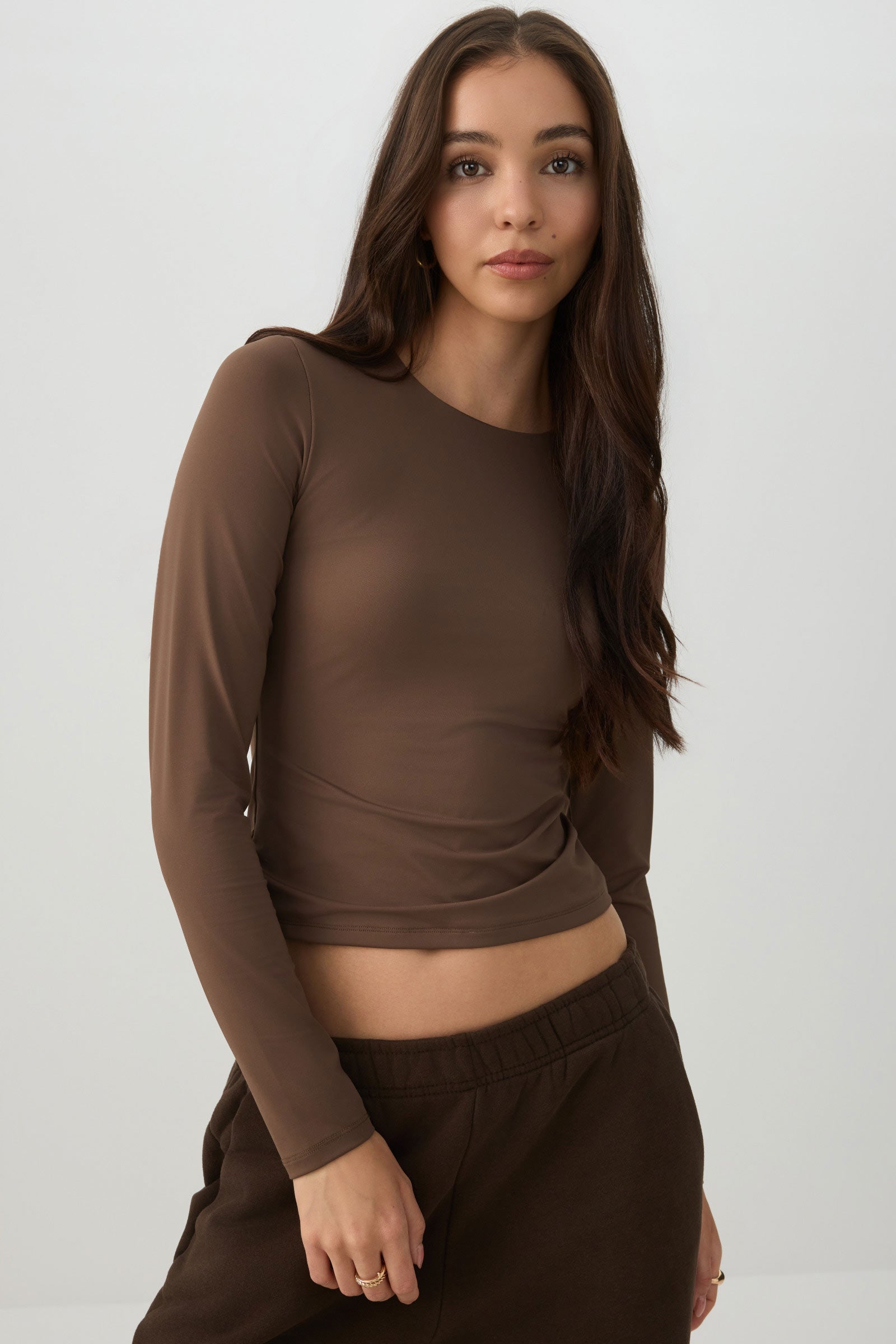 PURAFORM™ Crew Neck Crop T-Shirt