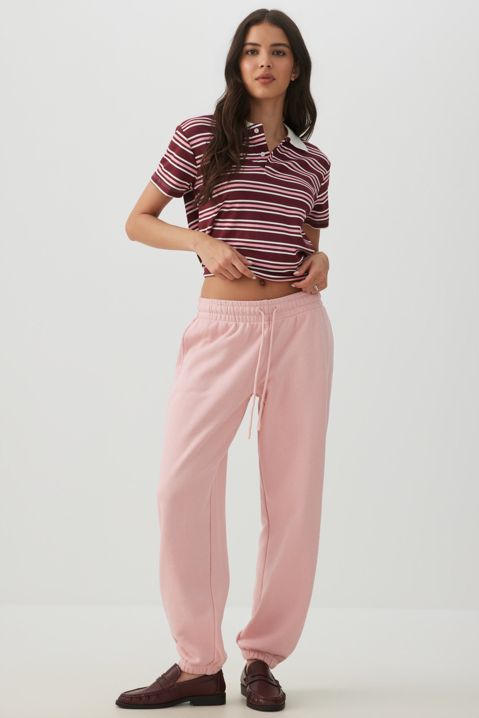 MADESOFT™ Fleece Mid Rise Slouchy Sweatpants