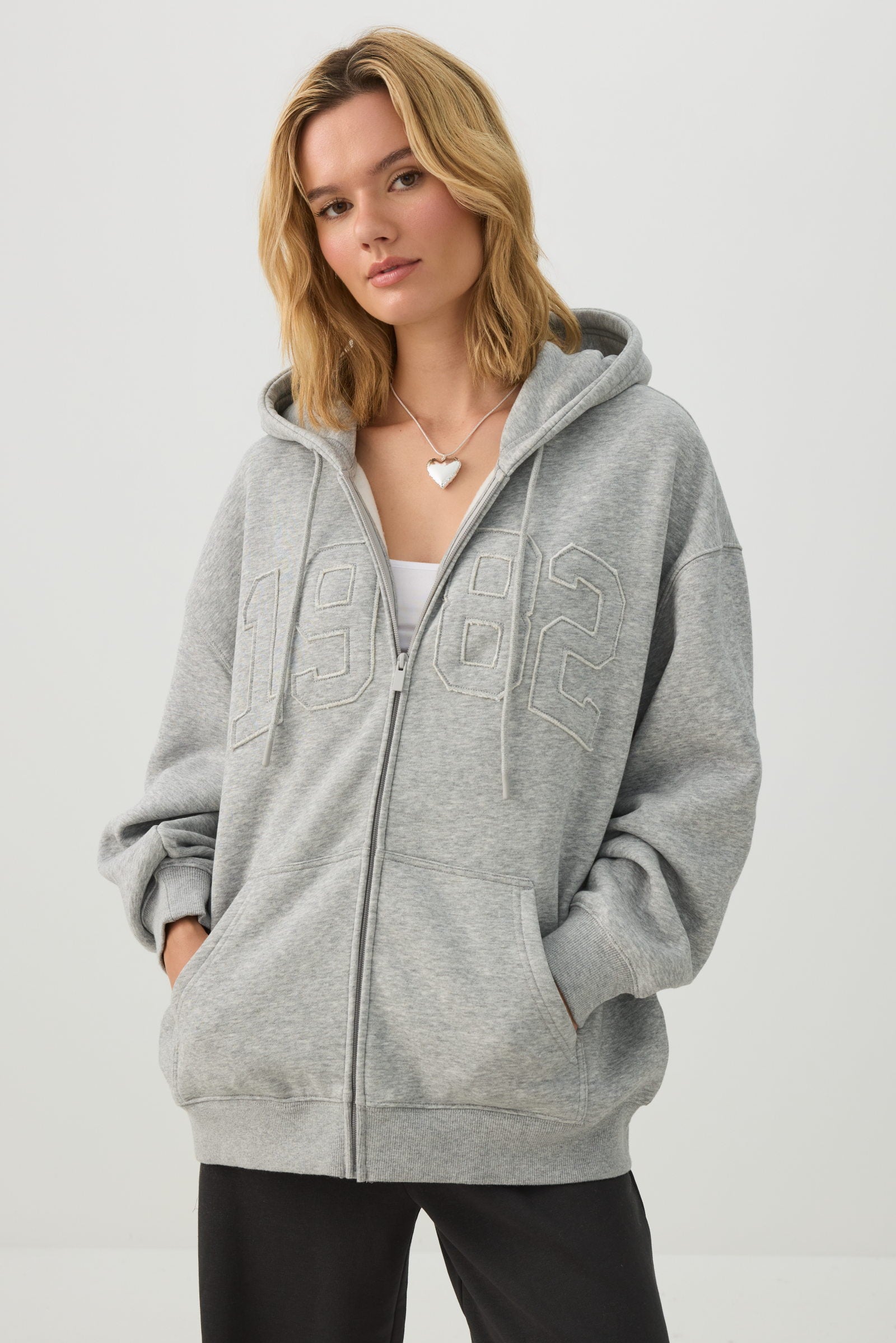 MADESOFT™ Fleece Oversized Zip Up Hoodie | Ardene