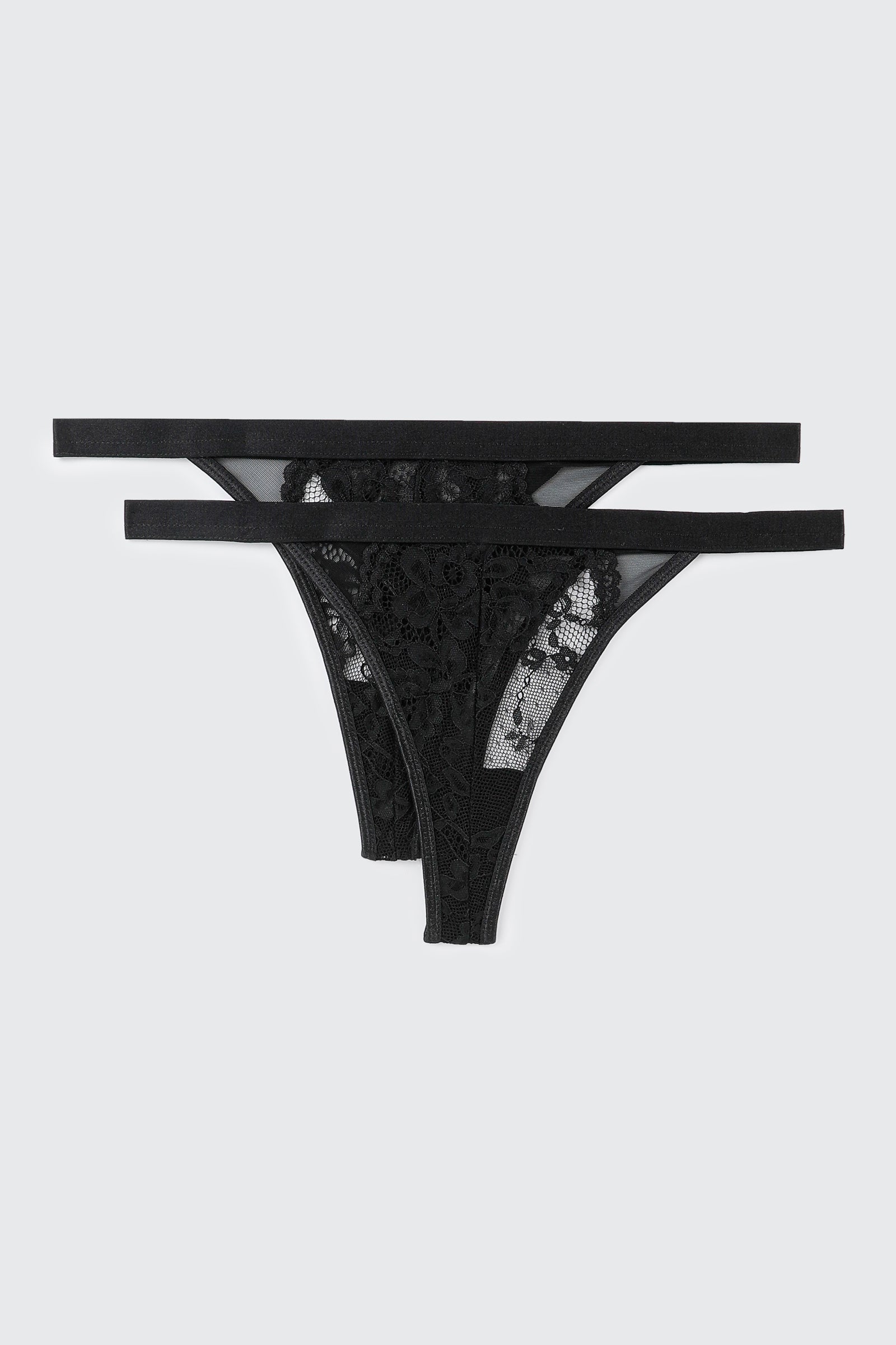 2-Pack Lace Thongs