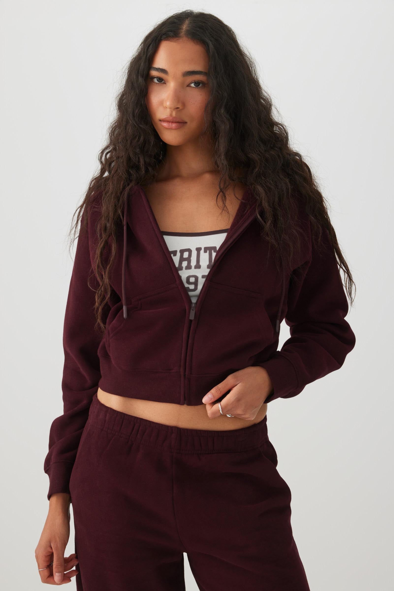 MADESOFT™ Fleece Zip Up Hoodie | Ardene