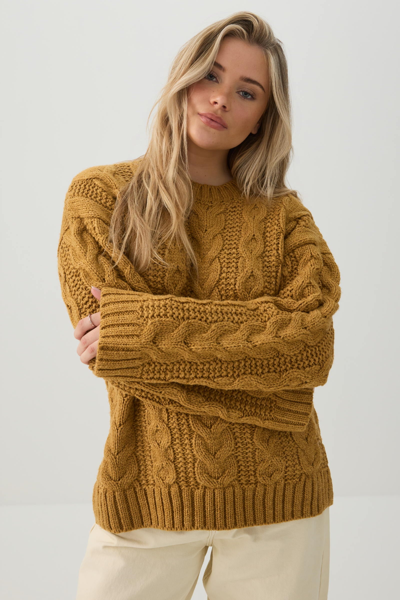 Oversized Cable Knit Sweater