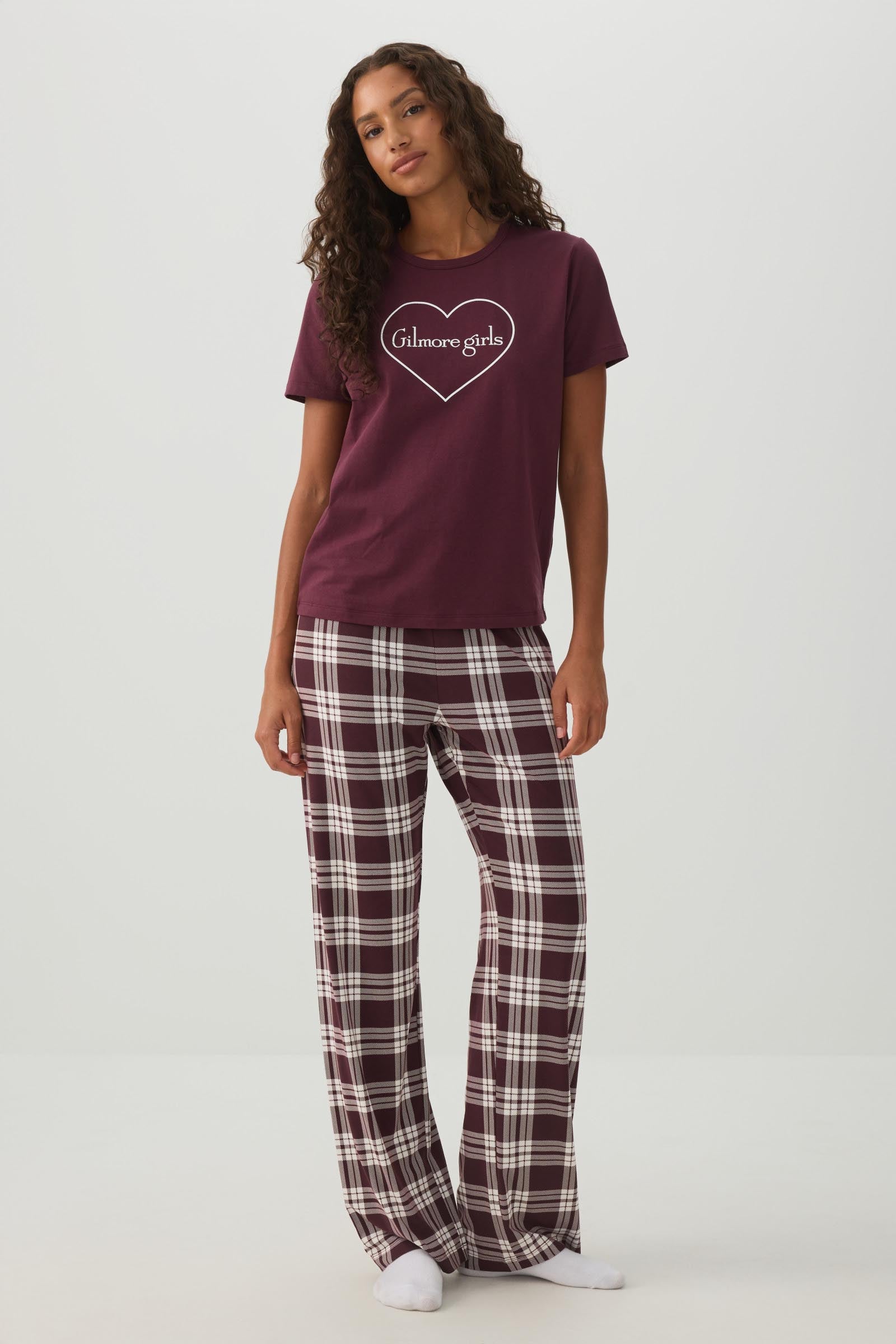 Gilmore Girls Plaid PJ Set