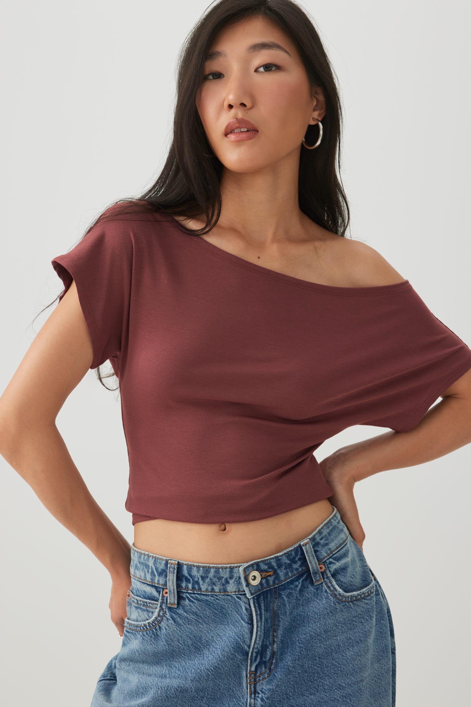 Asymmetric Cropped Top